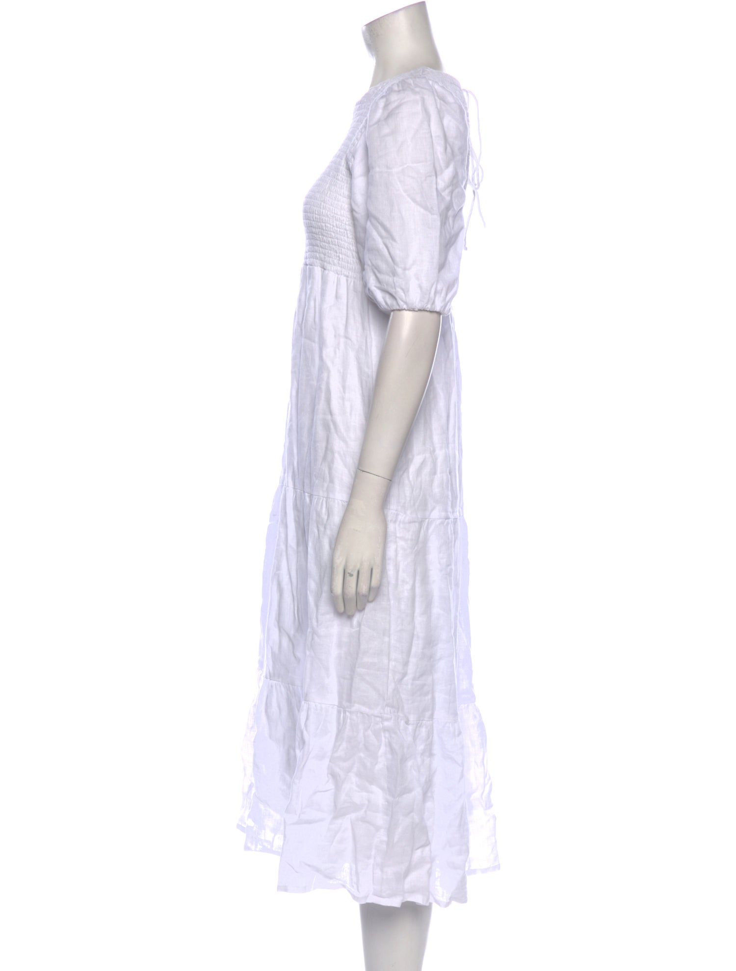 Faithfull The Brand Linen Midi Length Dress