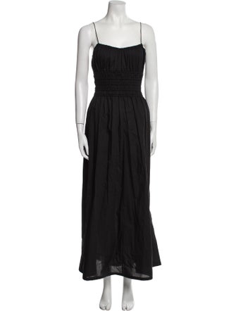 Faithfull The Brand Square Neckline Long Dress