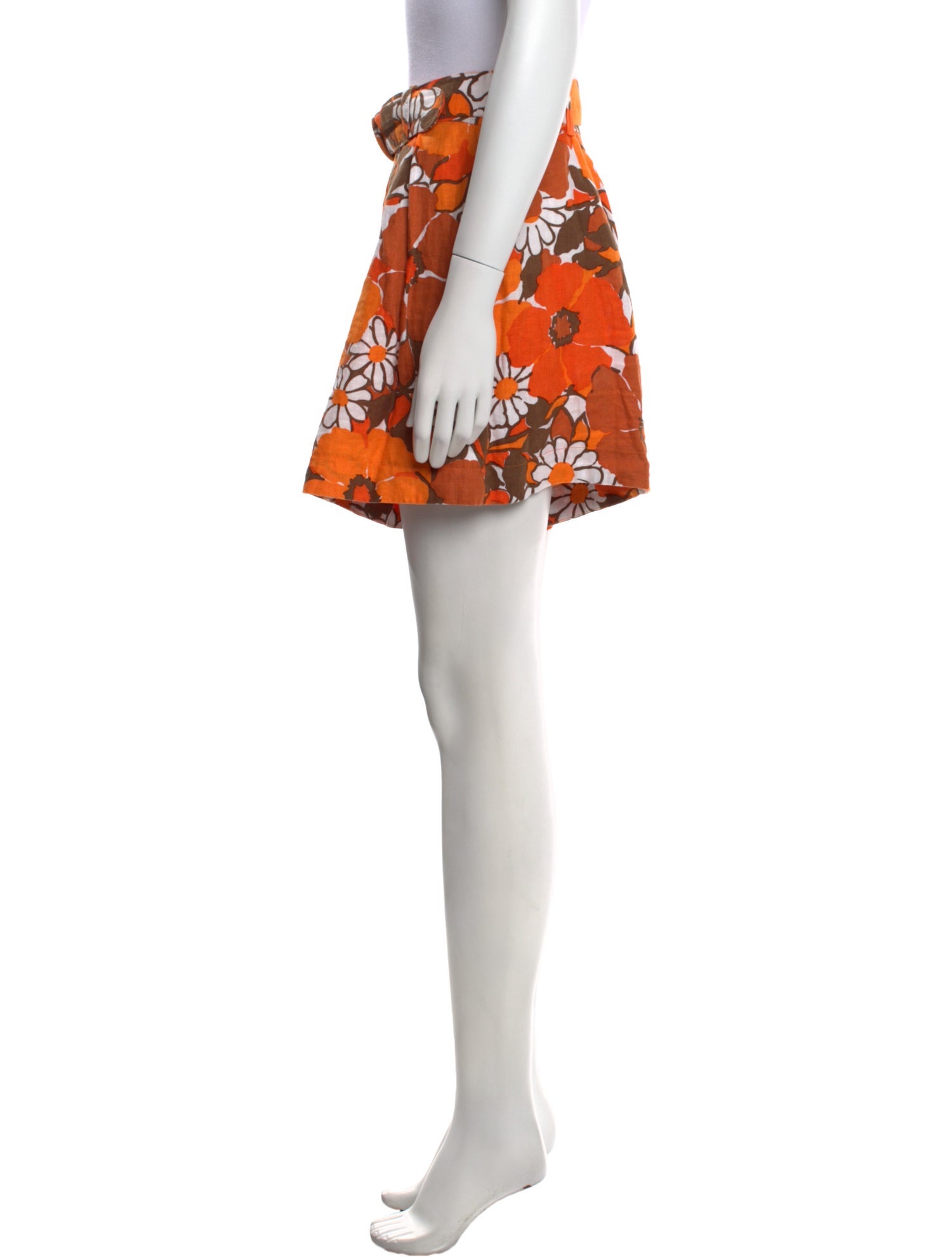 Faithfull The Brand Linen Mini Shorts