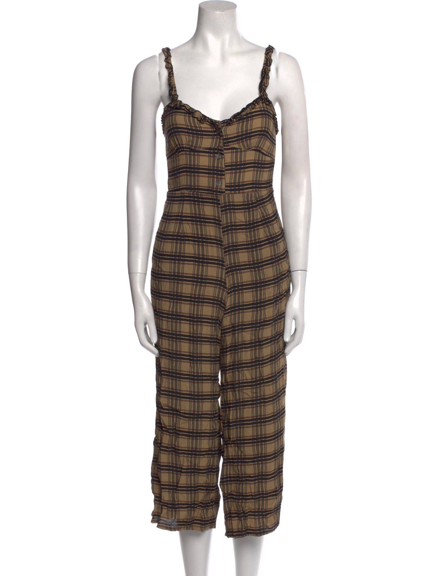 Faithfull The Brand Striped Scoop Neck Jumpsuit