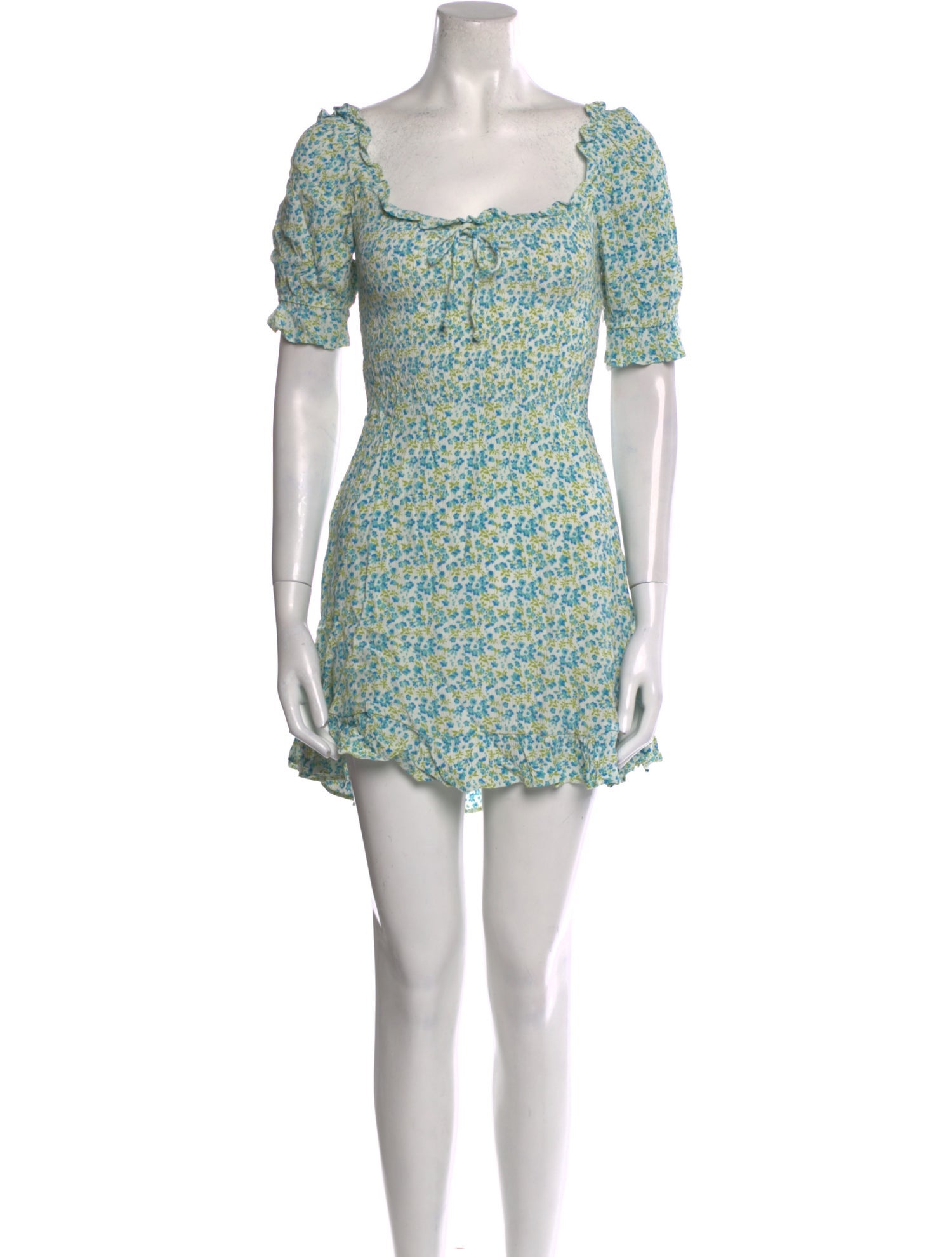 Faithfull The Brand Floral Print Mini Dress