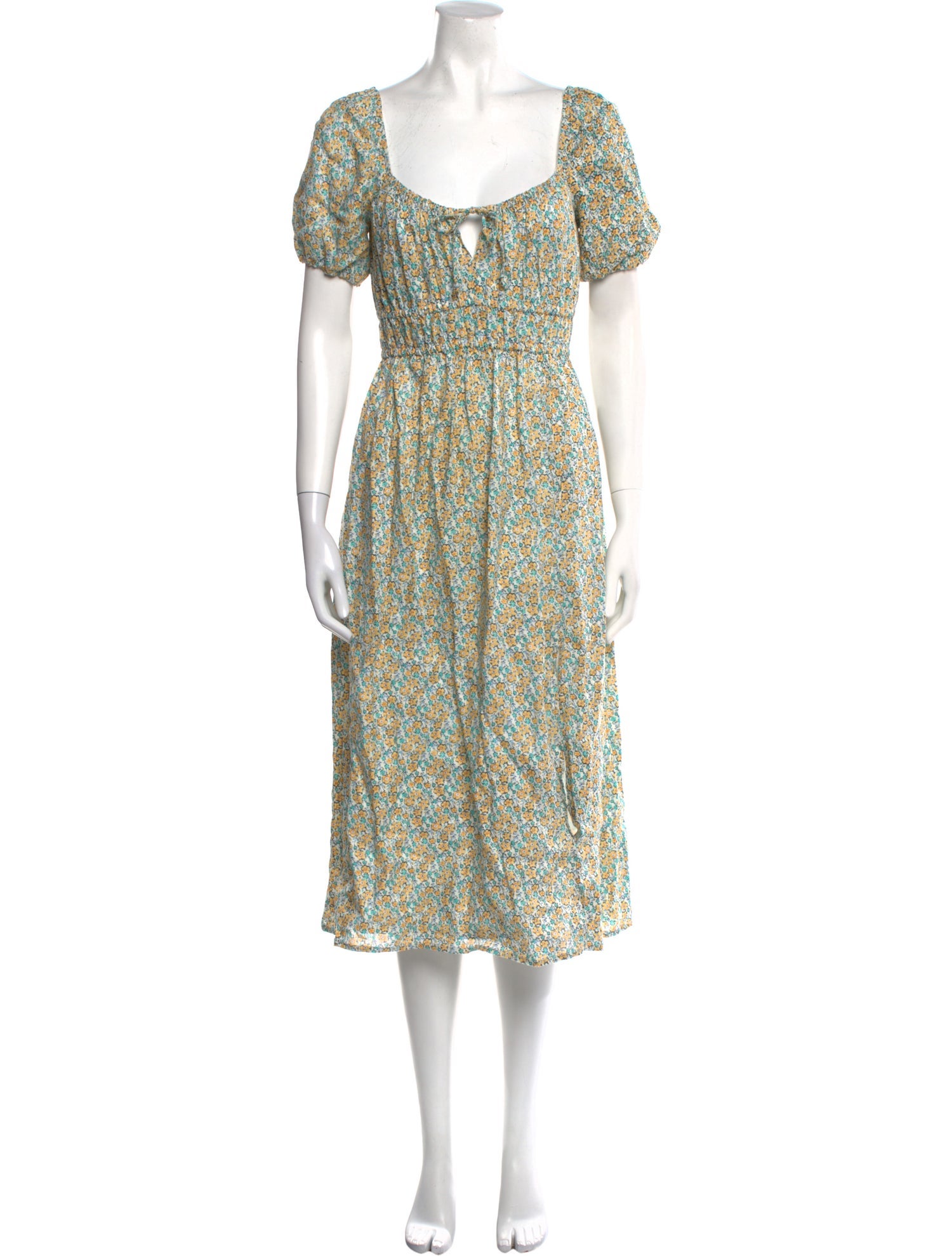 Faithfull The Brand Linen Midi Length Dress