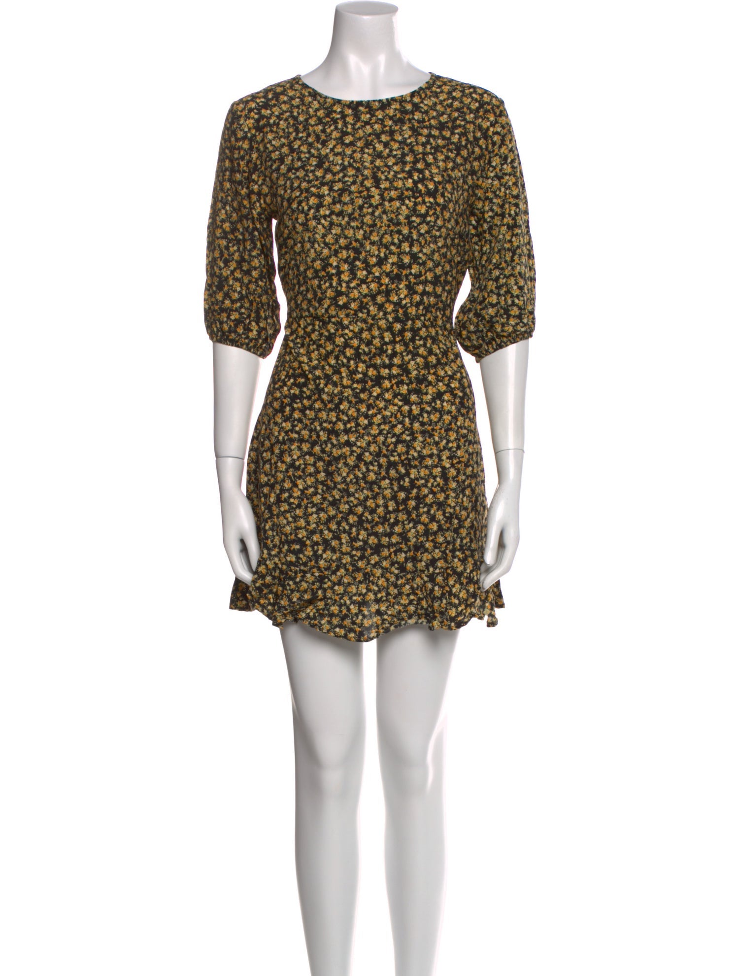 Faithfull The Brand Floral Print Mini Dress