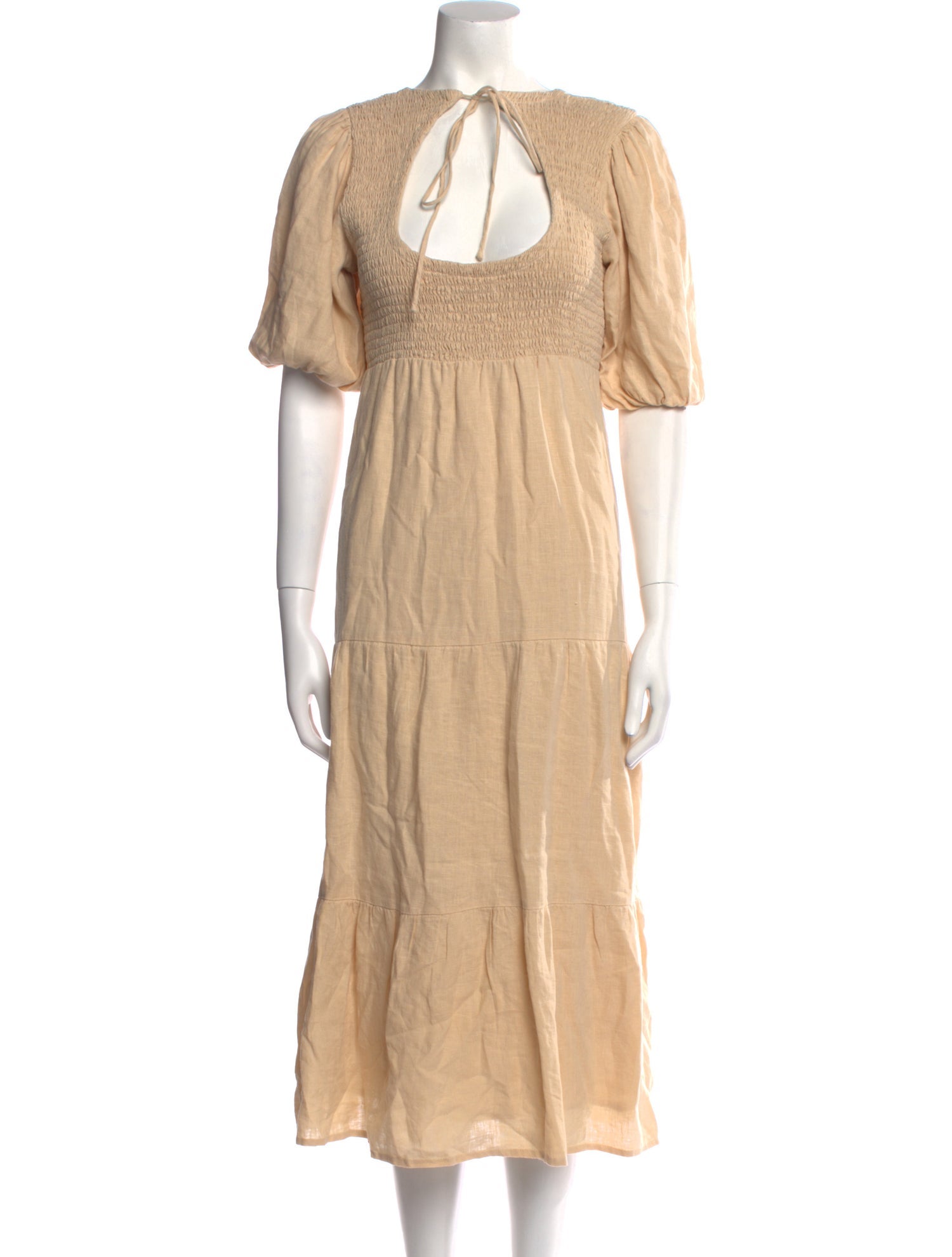 Faithfull The Brand Linen Midi Length Dress