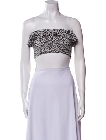 Faithfull The Brand Tops Strapless Crop Top XS