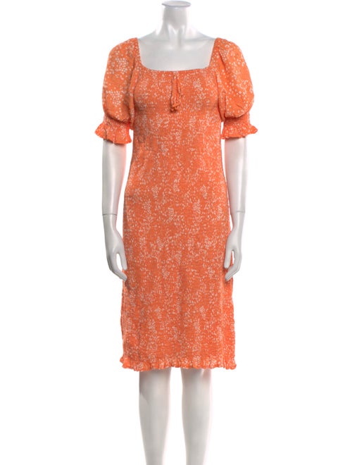 Faithfull The Brand Printed Knee-Length Dress