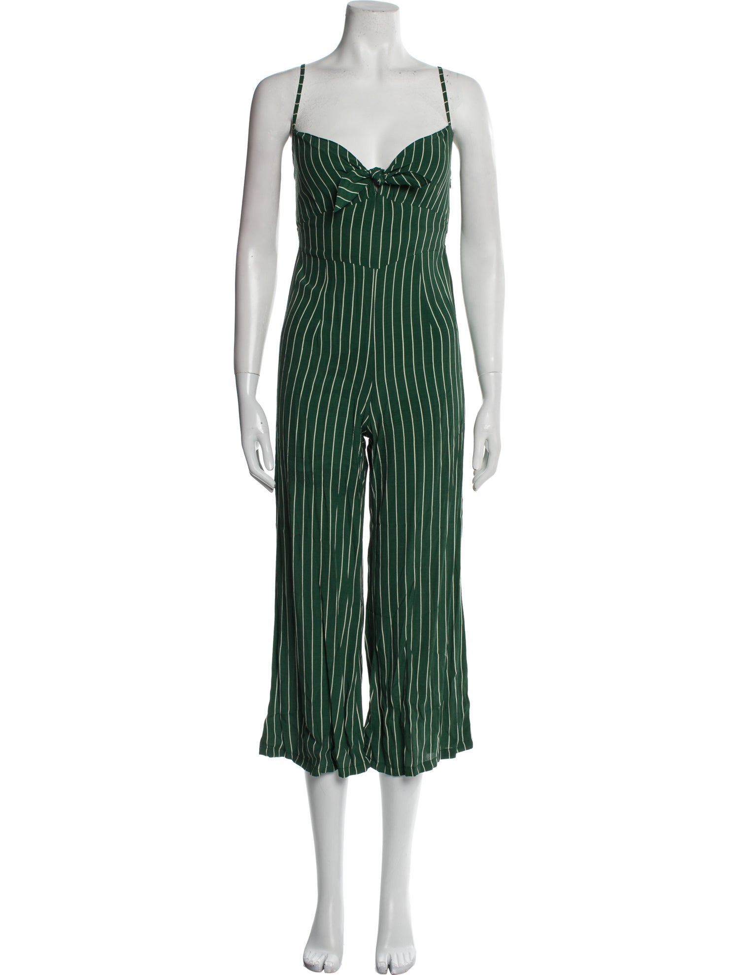 Faithfull The Brand Striped Square Neckline Jumpsuit