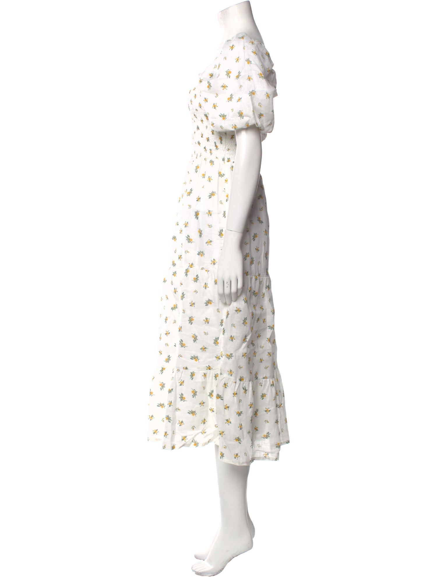 Faithfull The Brand Linen Midi Length Dress