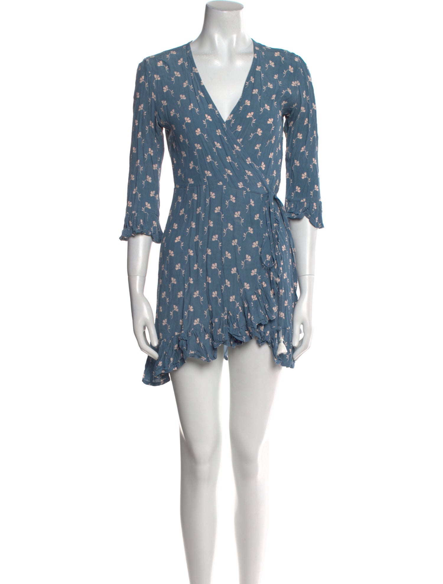 Faithfull The Brand Floral Print Mini Dress