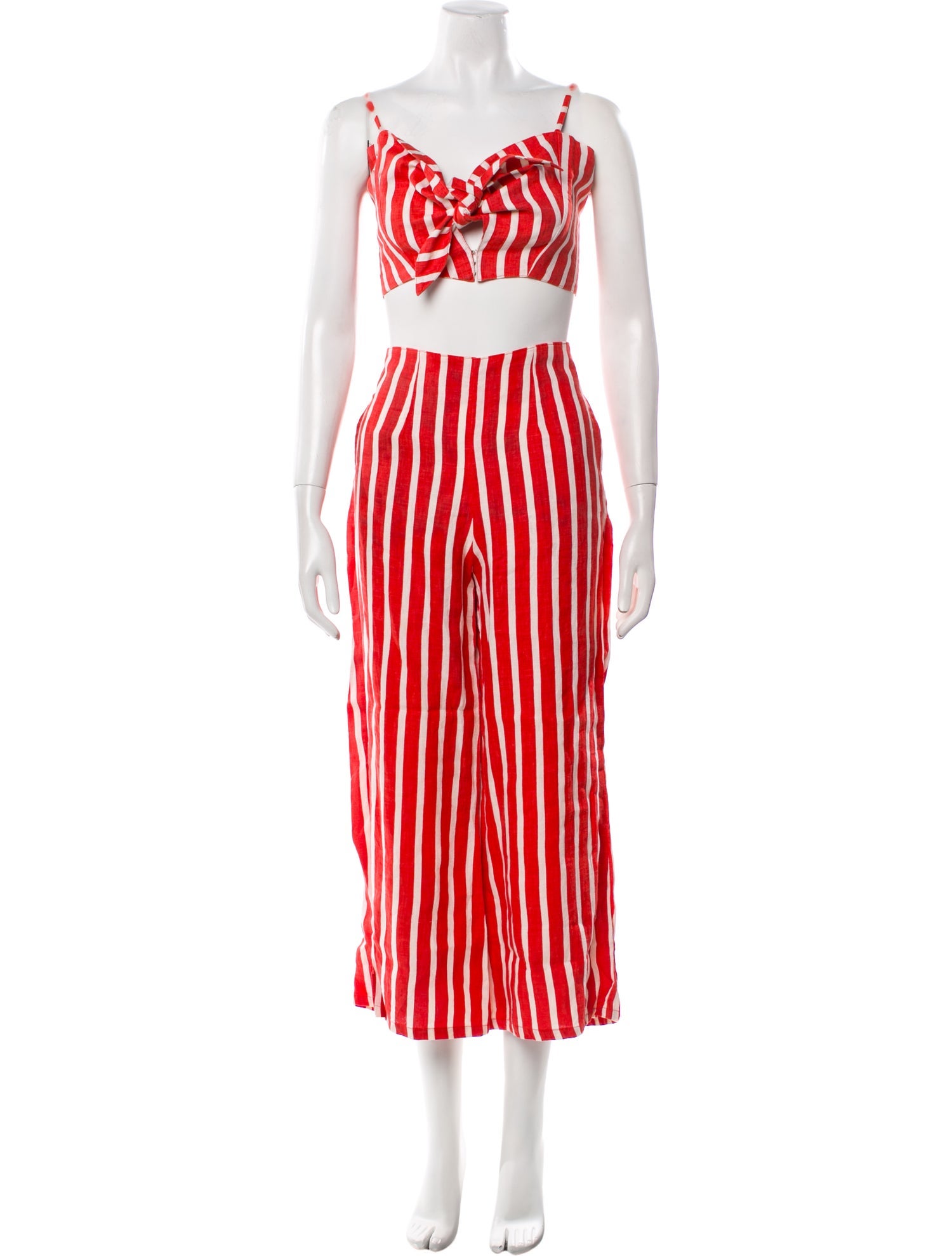 Faithfull The Brand Linen Striped Pant Set