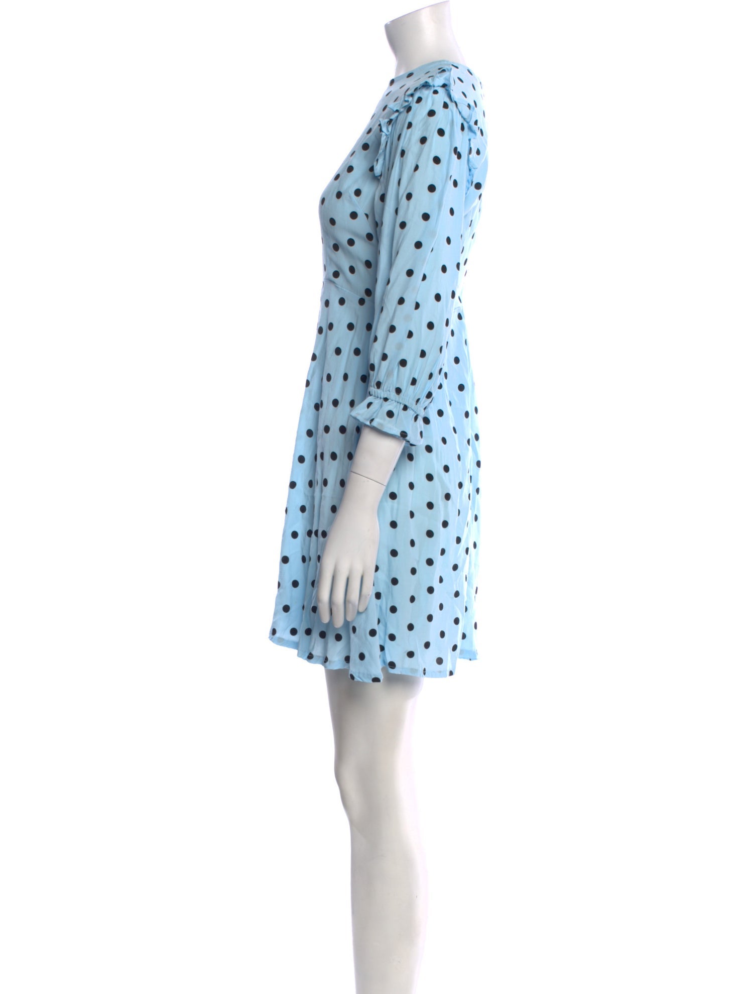 Faithfull The Brand Polka Dot Print Mini Dress
