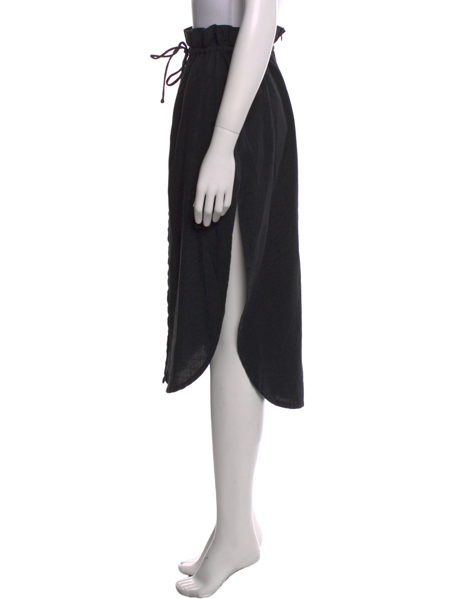 Faithfull The Brand Linen Midi Length Skirt