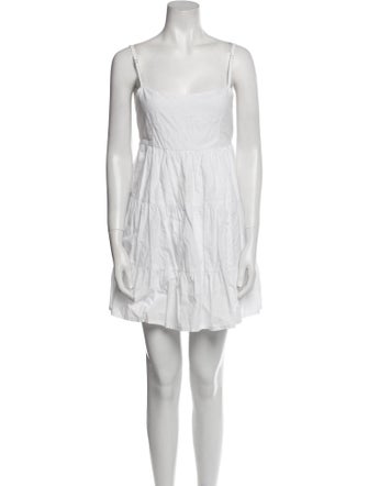 Faithfull The Brand Square Neckline Mini Dress