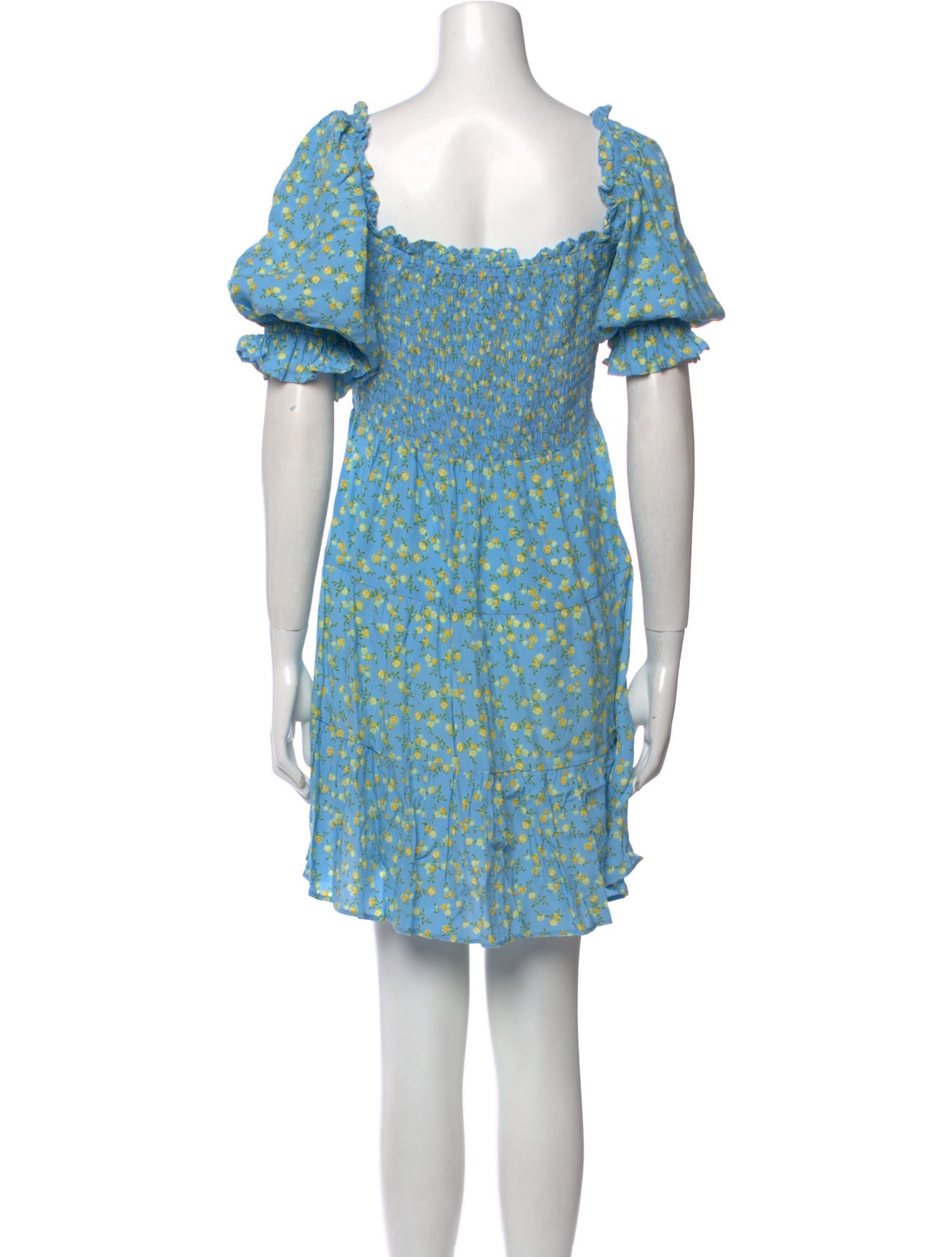 Faithfull The Brand Floral Print Mini Dress