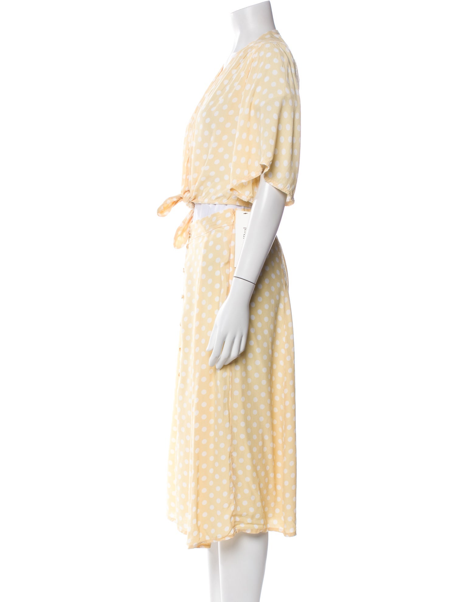 Faithfull The Brand Polka Dot Print Skirt Set
