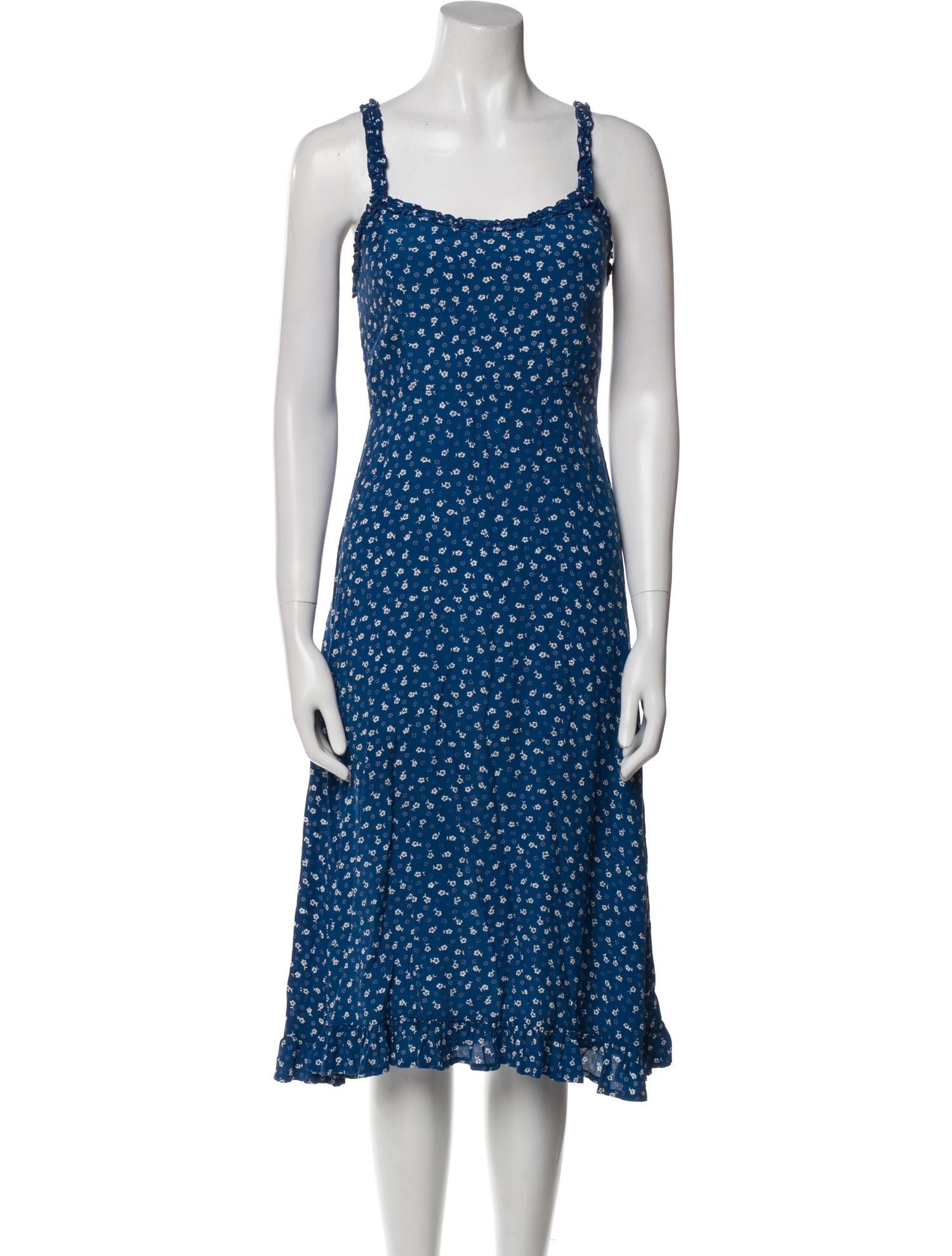 Faithfull The Brand Floral Print Midi Length Dress