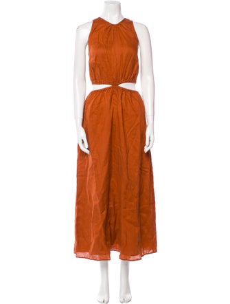 Faithfull The Brand Linen Long Dress