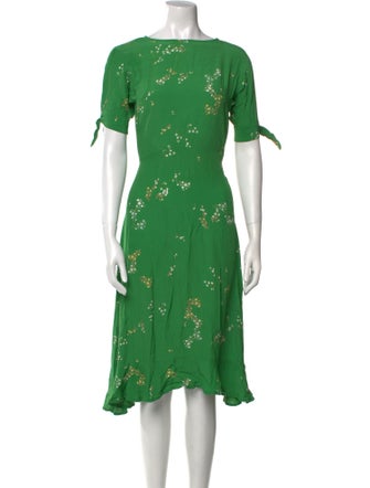 Faithfull The Brand Floral Print Midi Length Dress