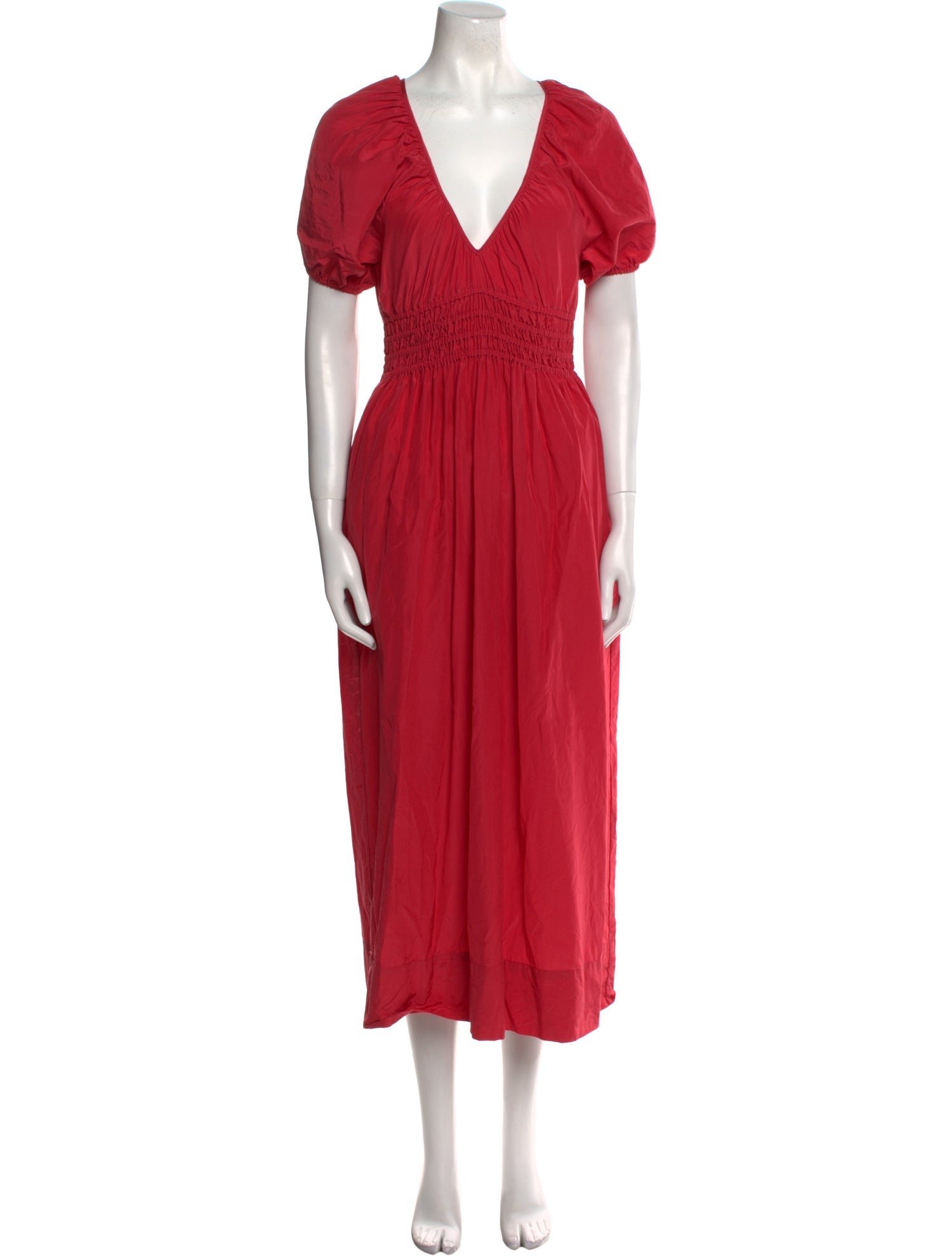 Faithfull The Brand V-Neck Long Dress