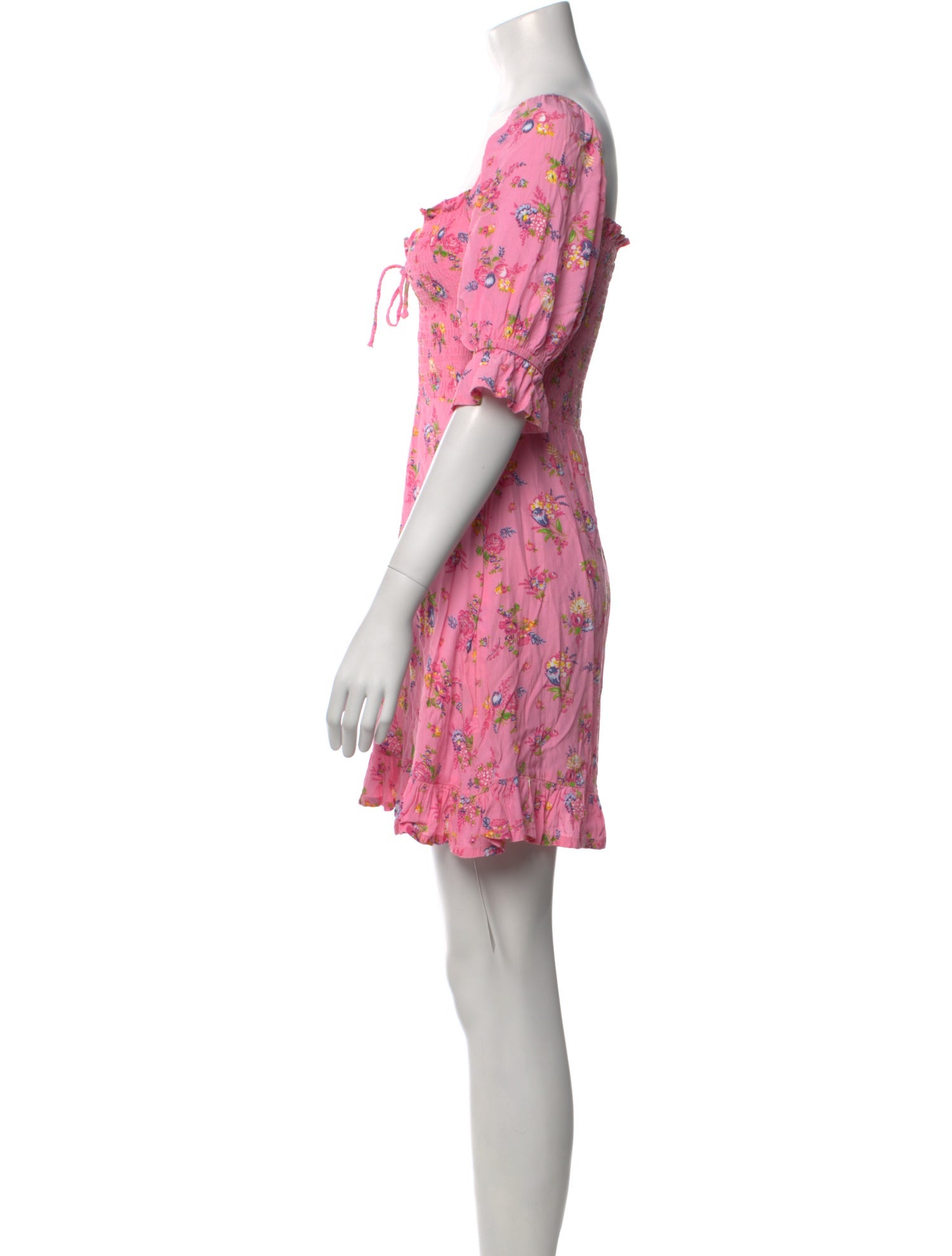 Faithfull The Brand Floral Print Mini Dress