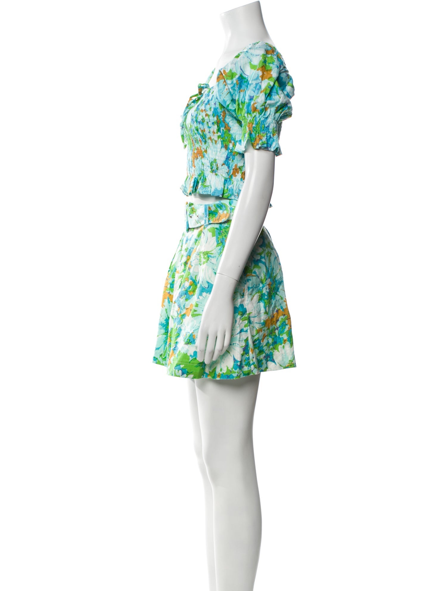 Faithfull The Brand Linen Floral Print Pant Set