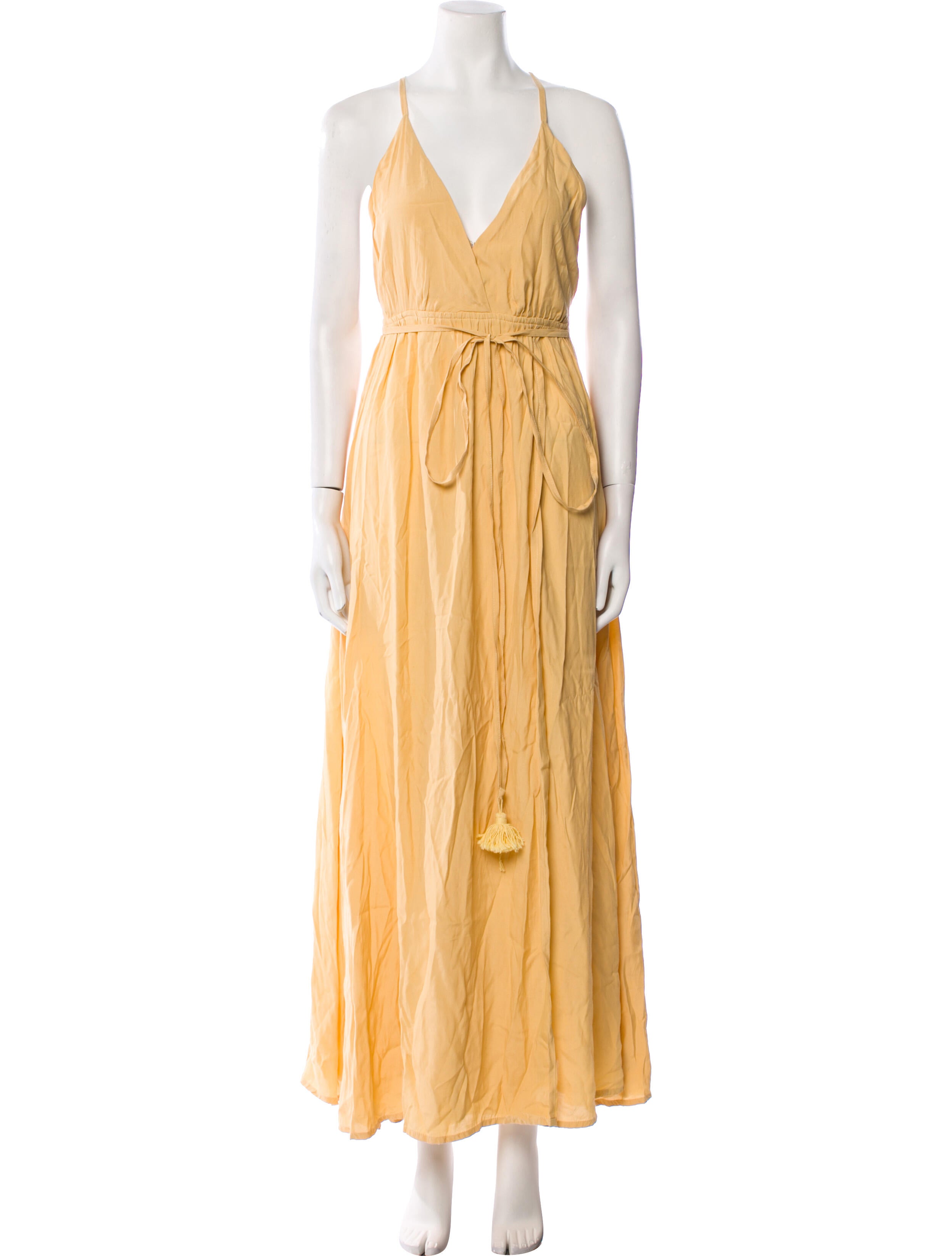 Faithfull The Brand V-Neck Long Dress