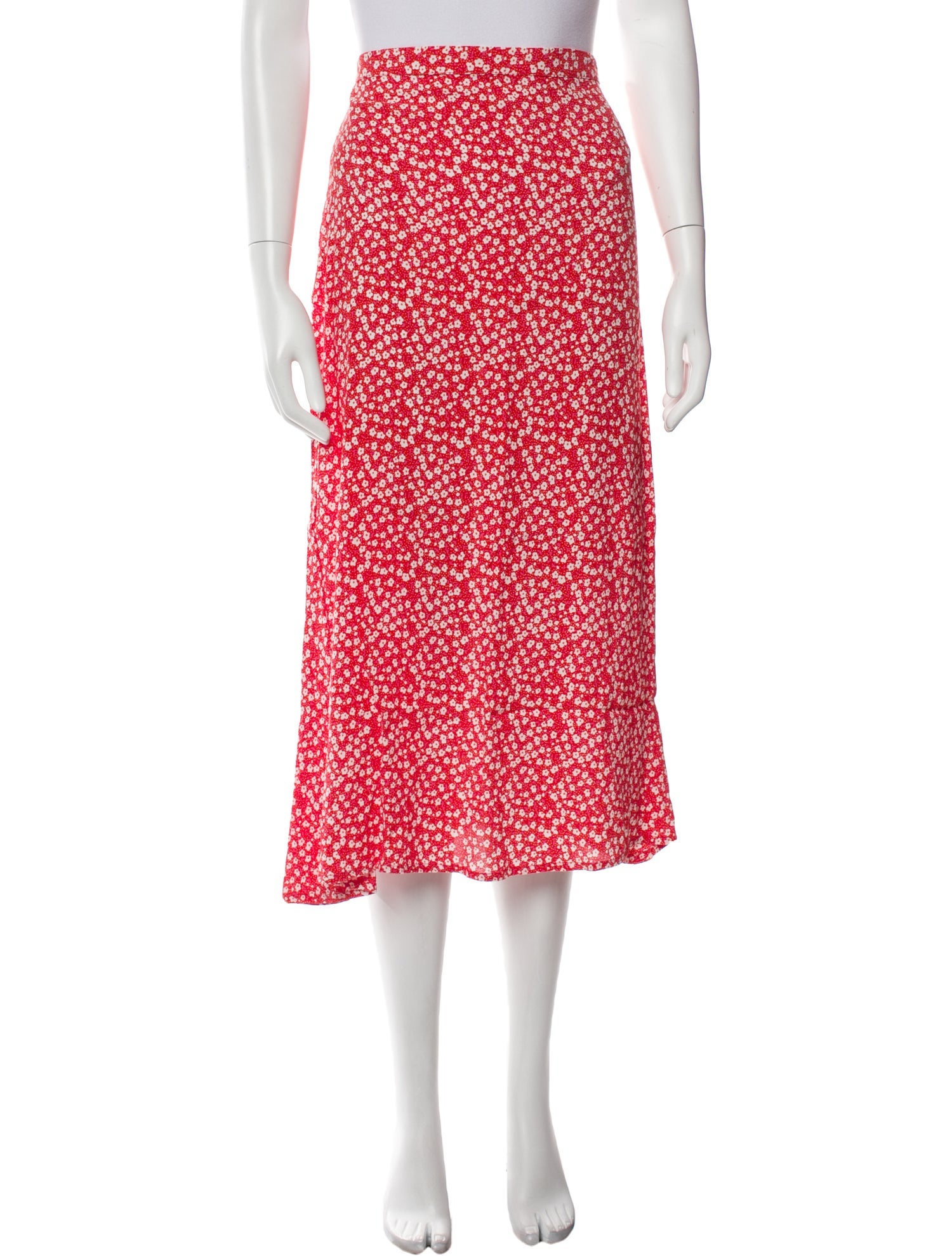 Faithfull The Brand Floral Print Midi Length Skirt