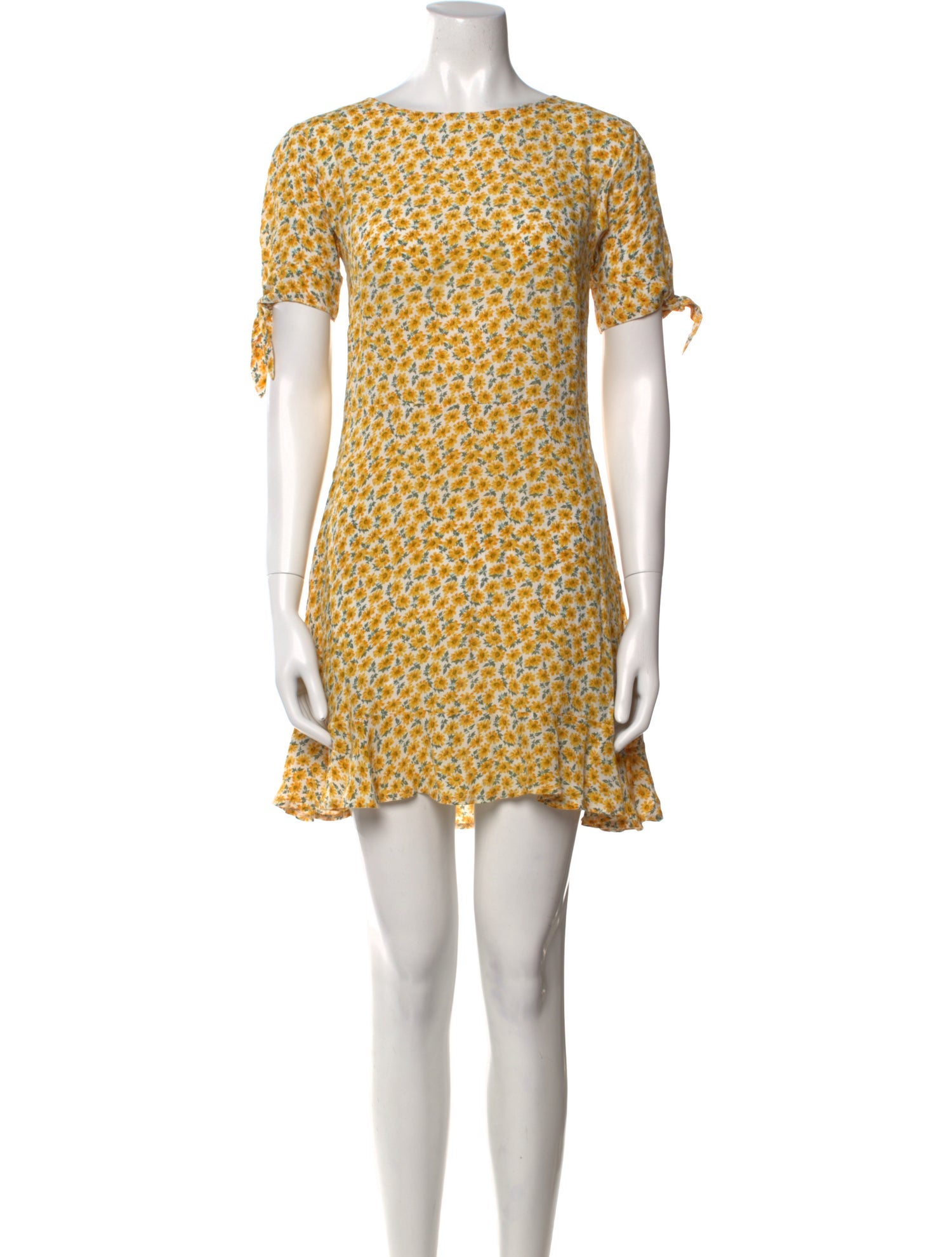 Faithfull The Brand Floral Print Mini Dress