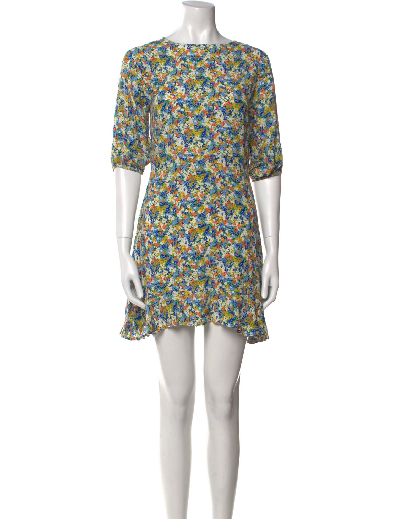 Faithfull The Brand Floral Print Mini Dress