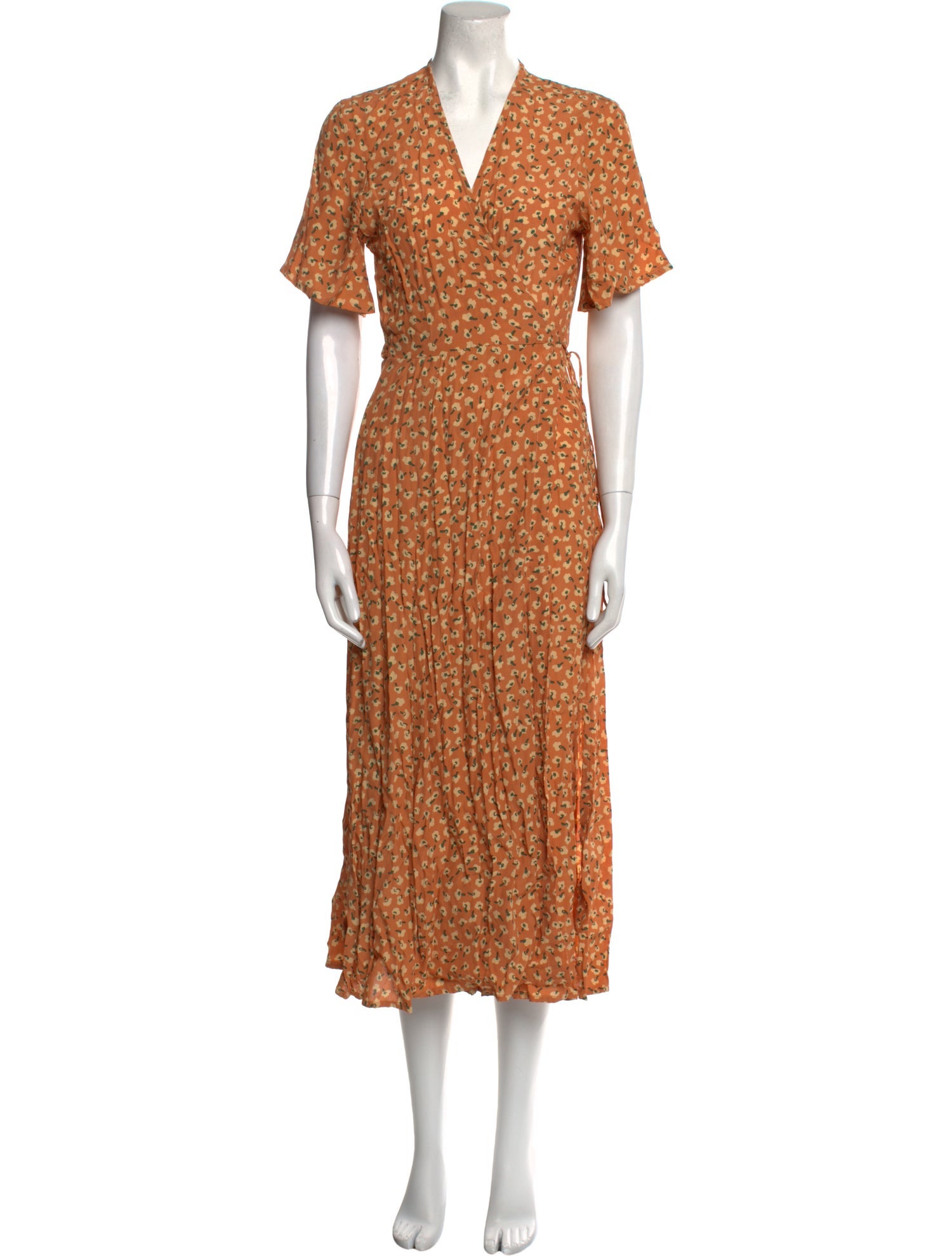 Faithfull The Brand Floral Print Midi Length Dress