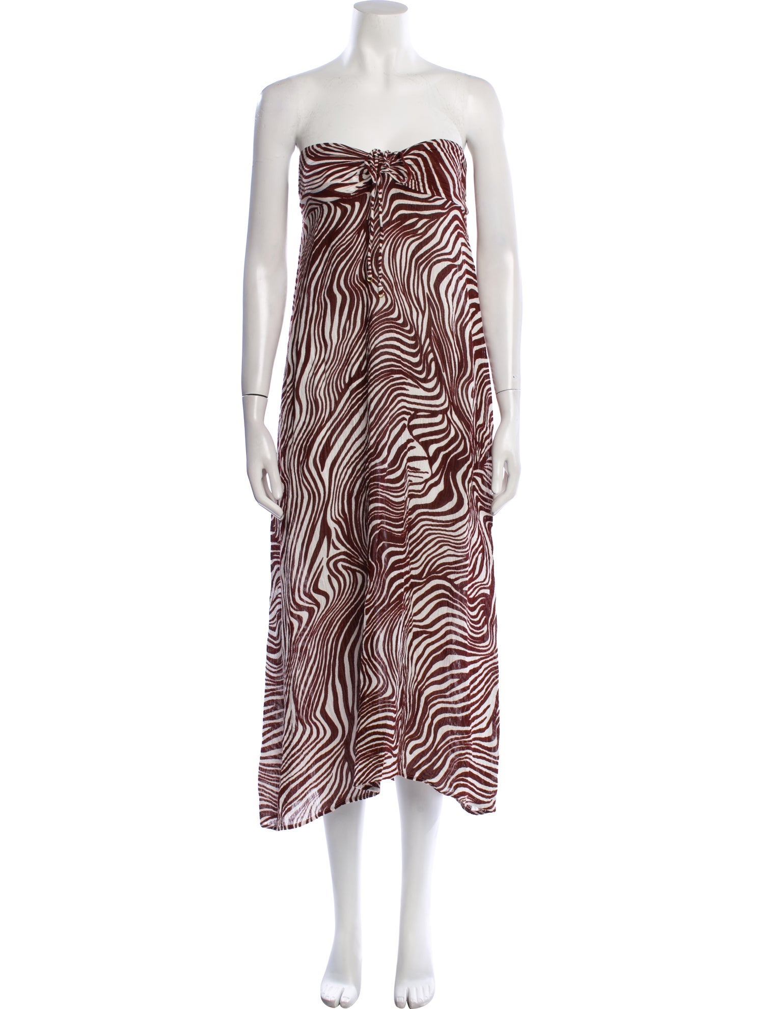 Faithfull The Brand Animal Print Midi Length Dress w/ Tags