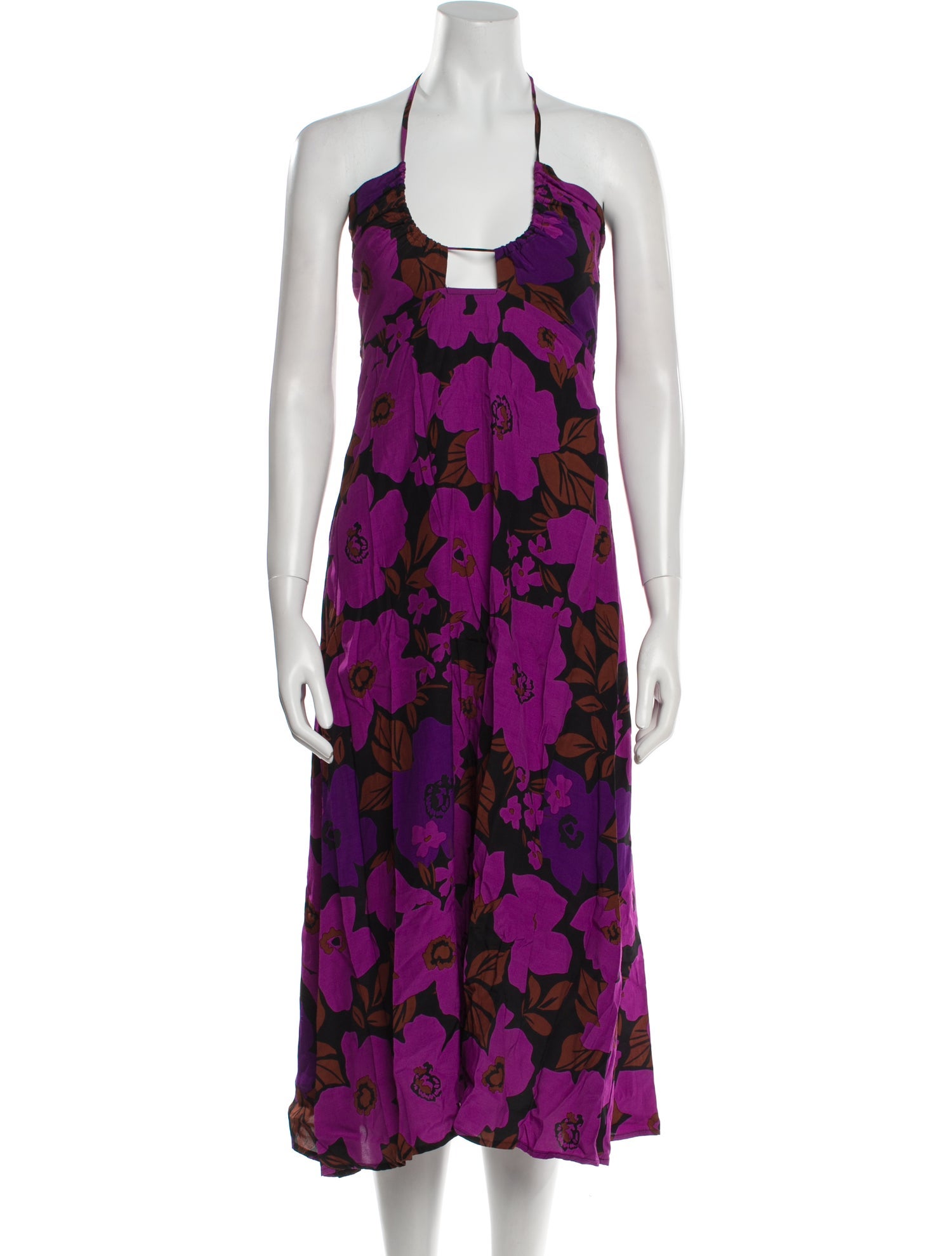 Faithfull The Brand Floral Print Midi Length Dress