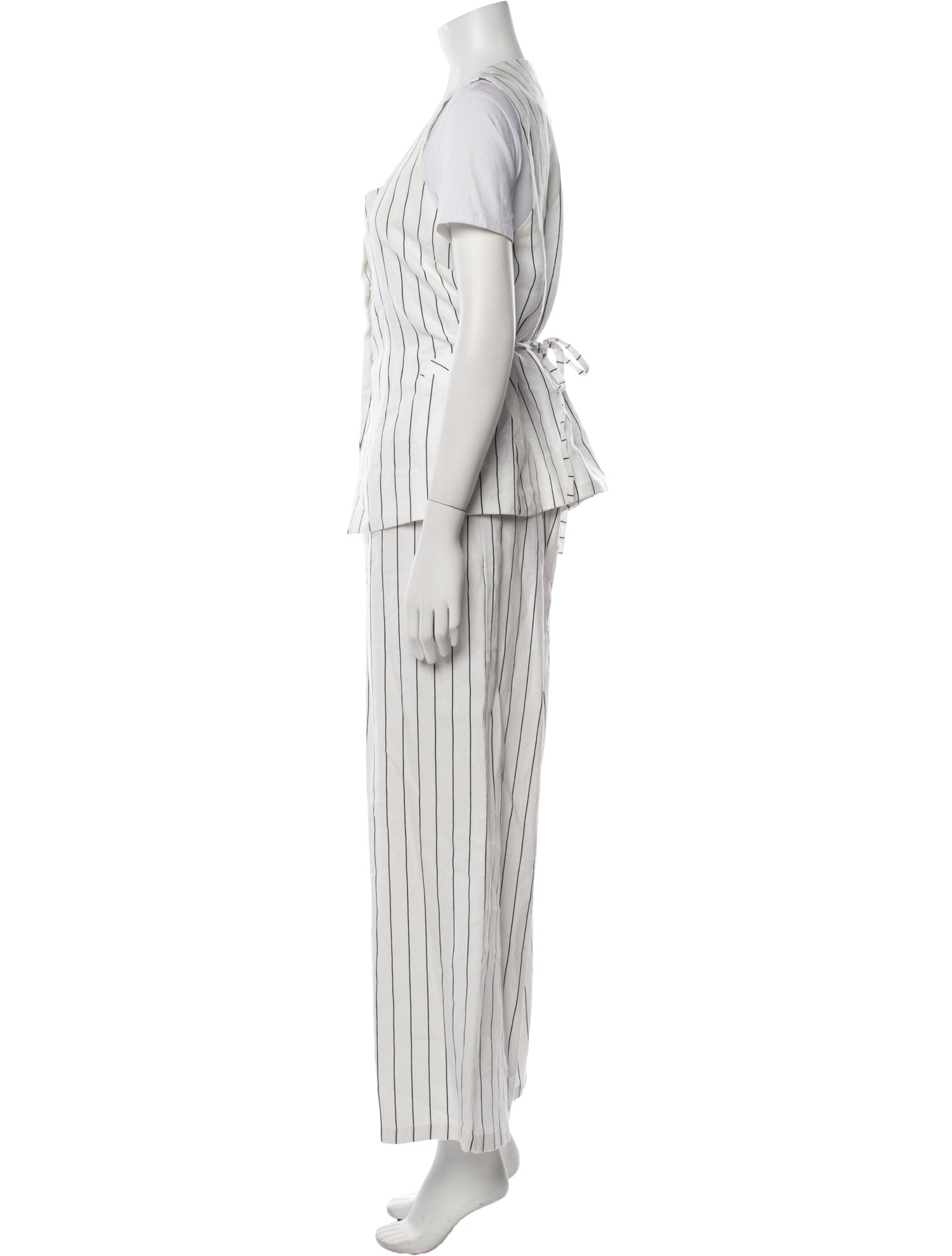 Faithfull The Brand Linen Striped Pant Set