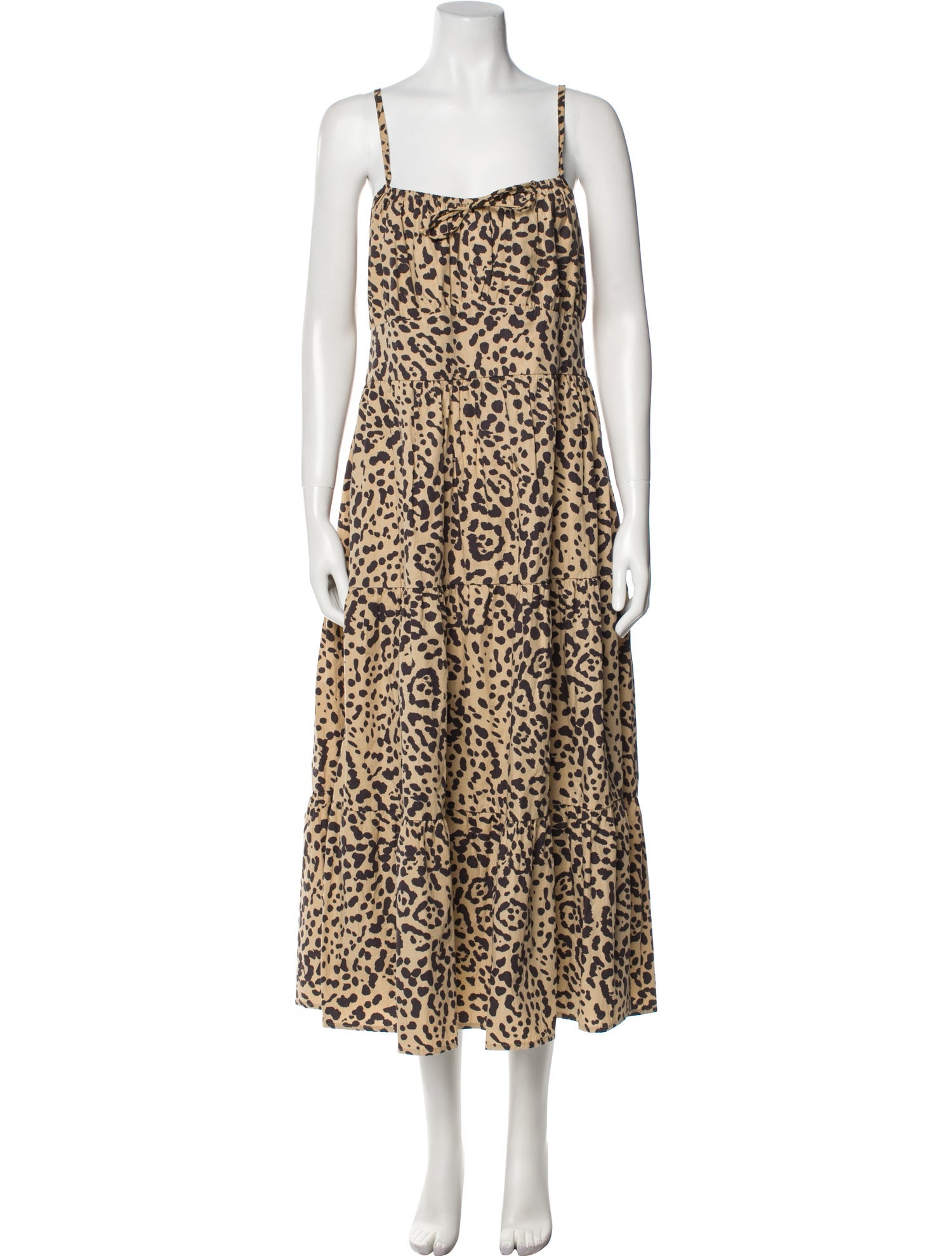 Faithfull The Brand Animal Print Long Dress
