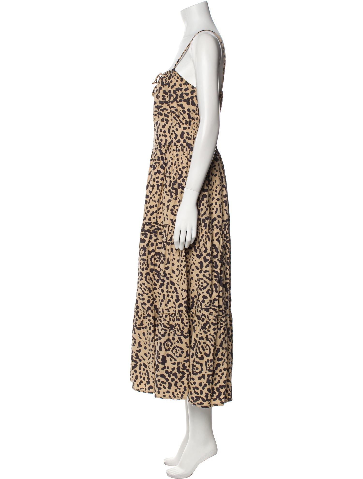 Faithfull The Brand Animal Print Long Dress