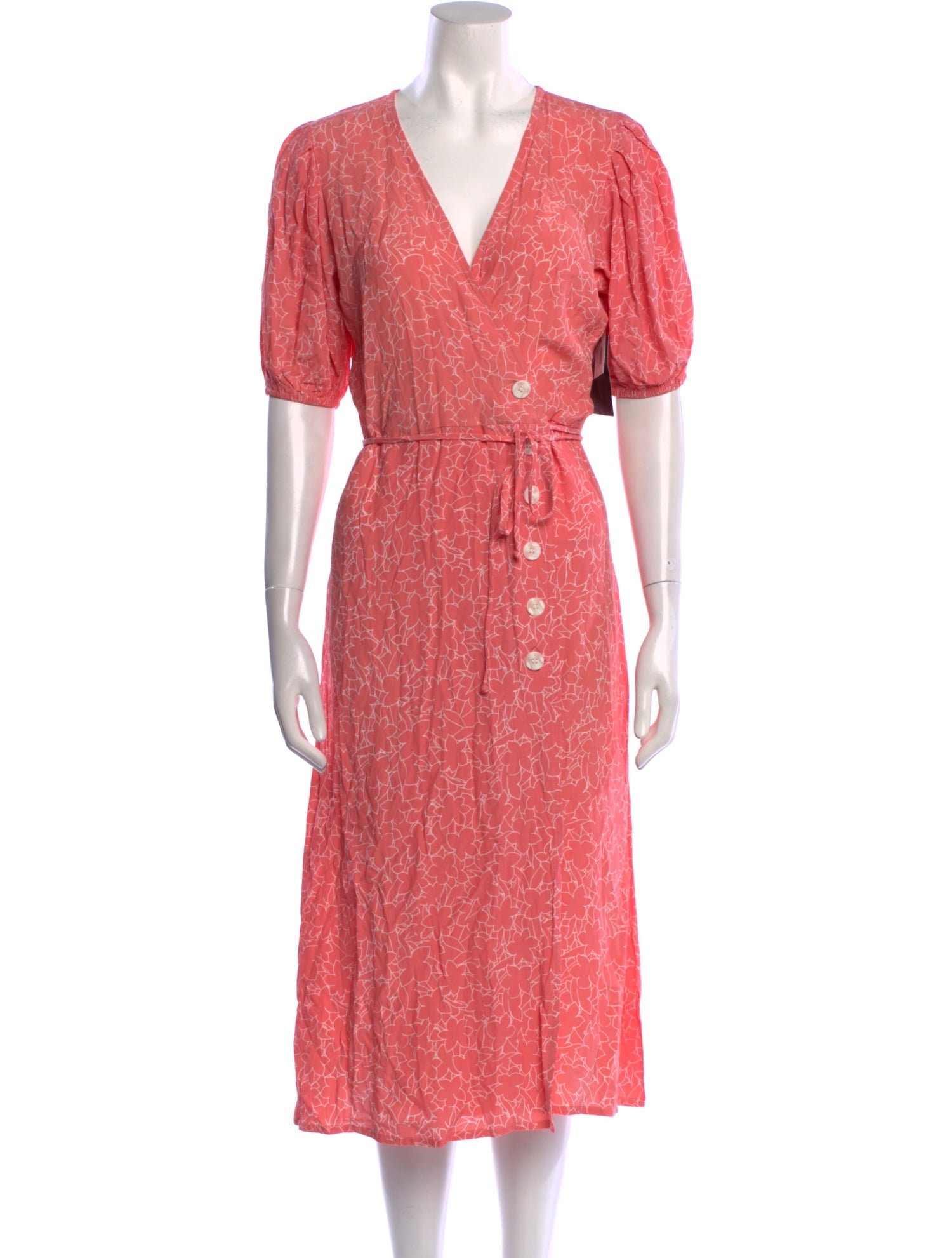 Faithfull The Brand Floral Print Midi Length Dress w/ Tags