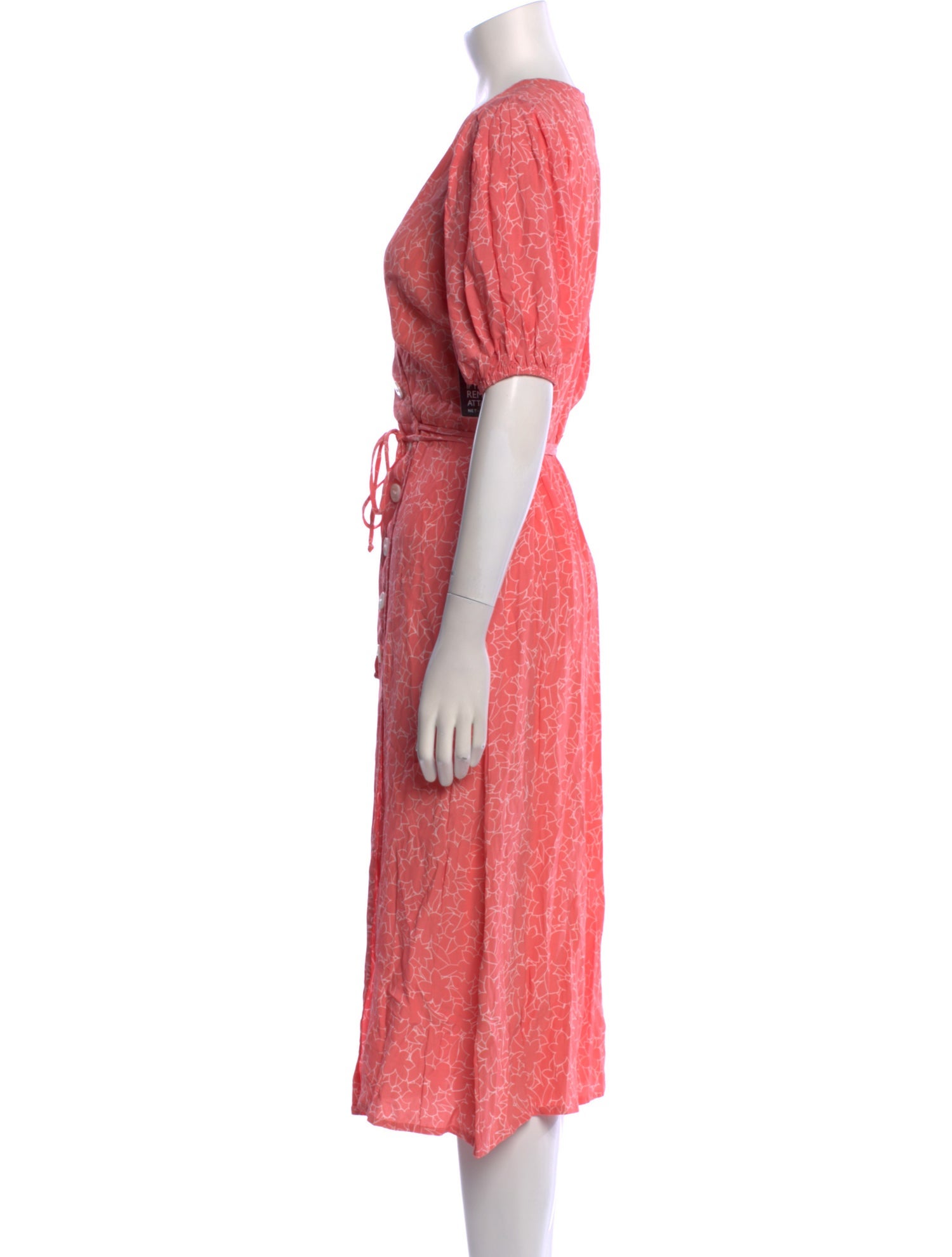 Faithfull The Brand Floral Print Midi Length Dress w/ Tags