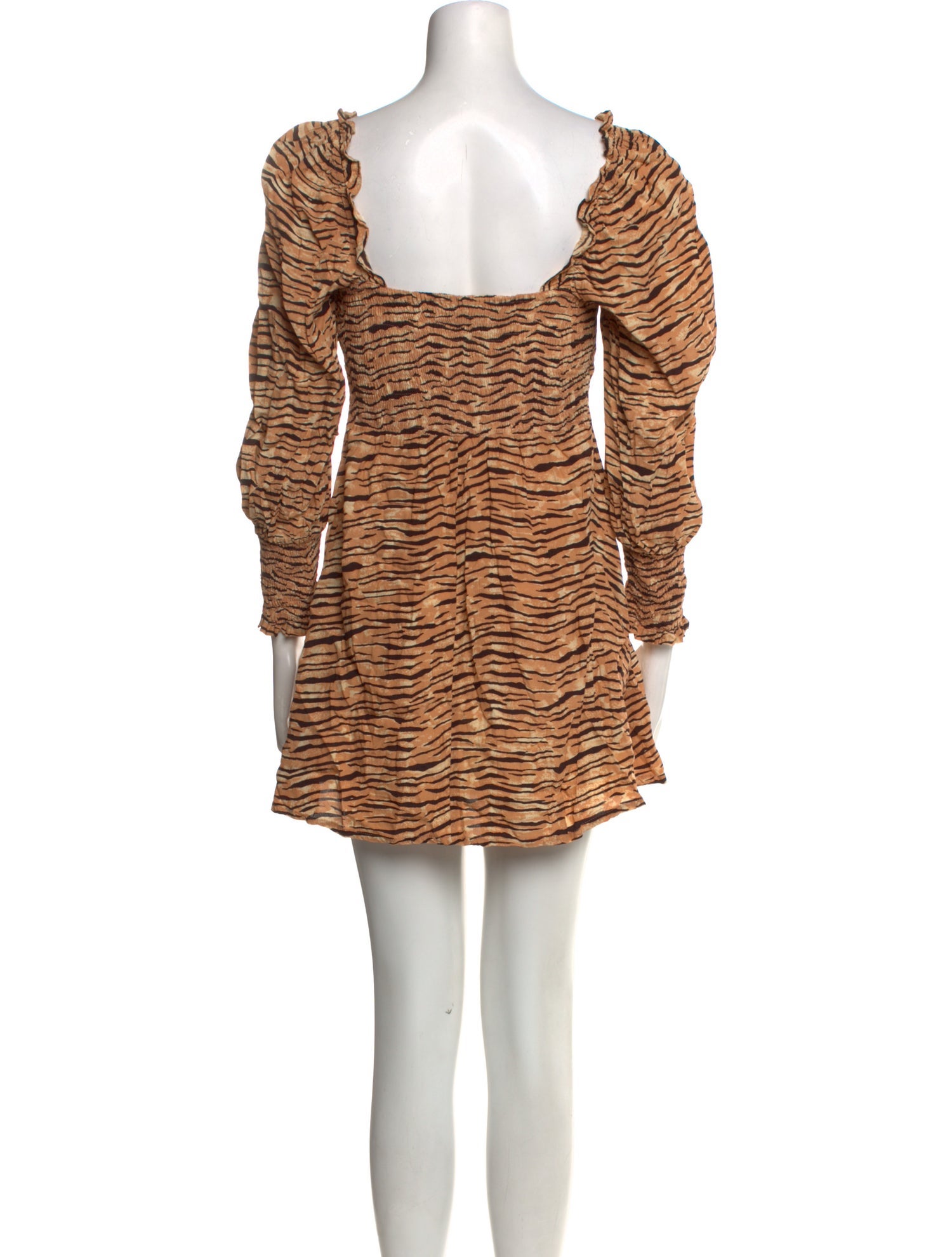 Faithfull The Brand Animal Print Mini Dress
