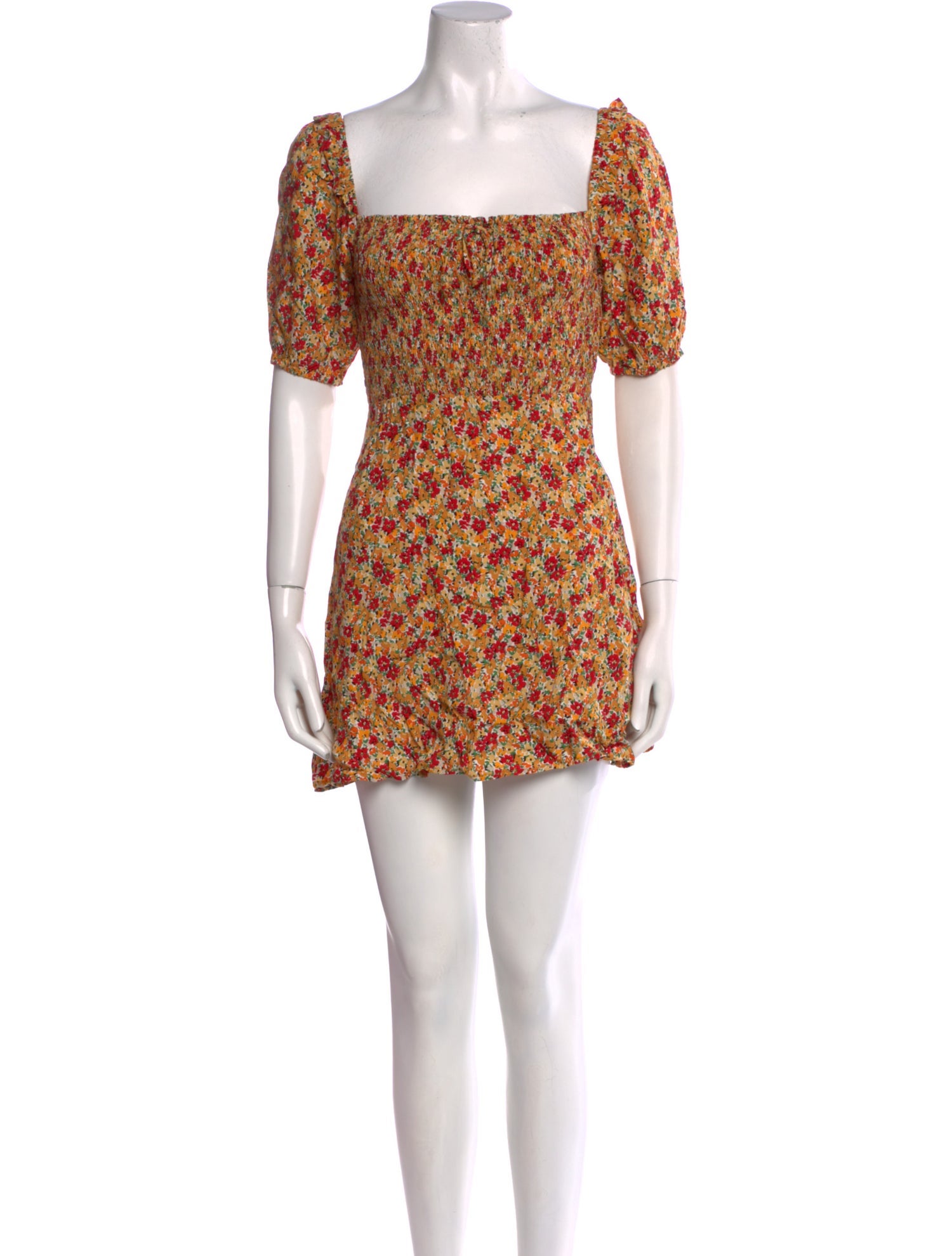 Faithfull The Brand Floral Print Mini Dress w/ Tags