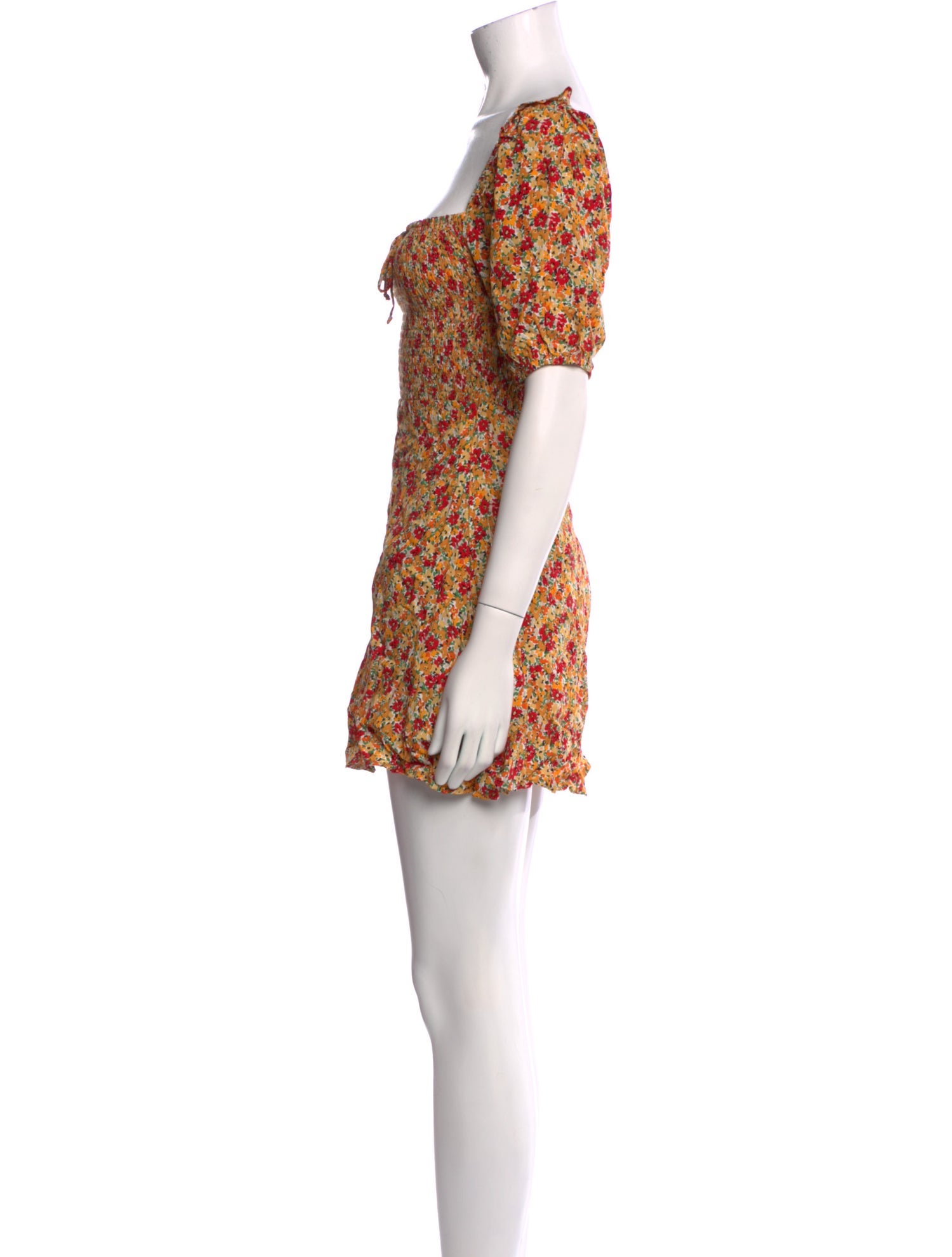 Faithfull The Brand Floral Print Mini Dress w/ Tags