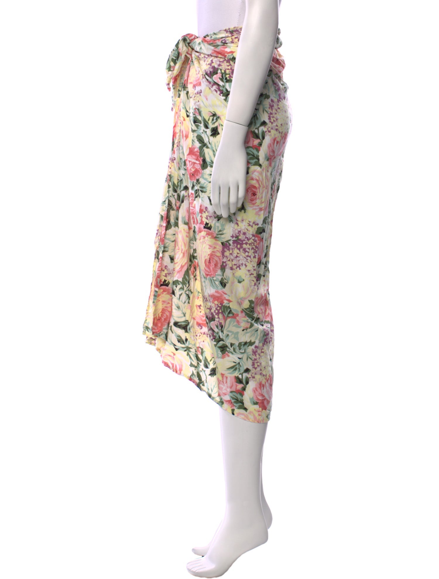 Faithfull The Brand Floral Print Midi Length Skirt