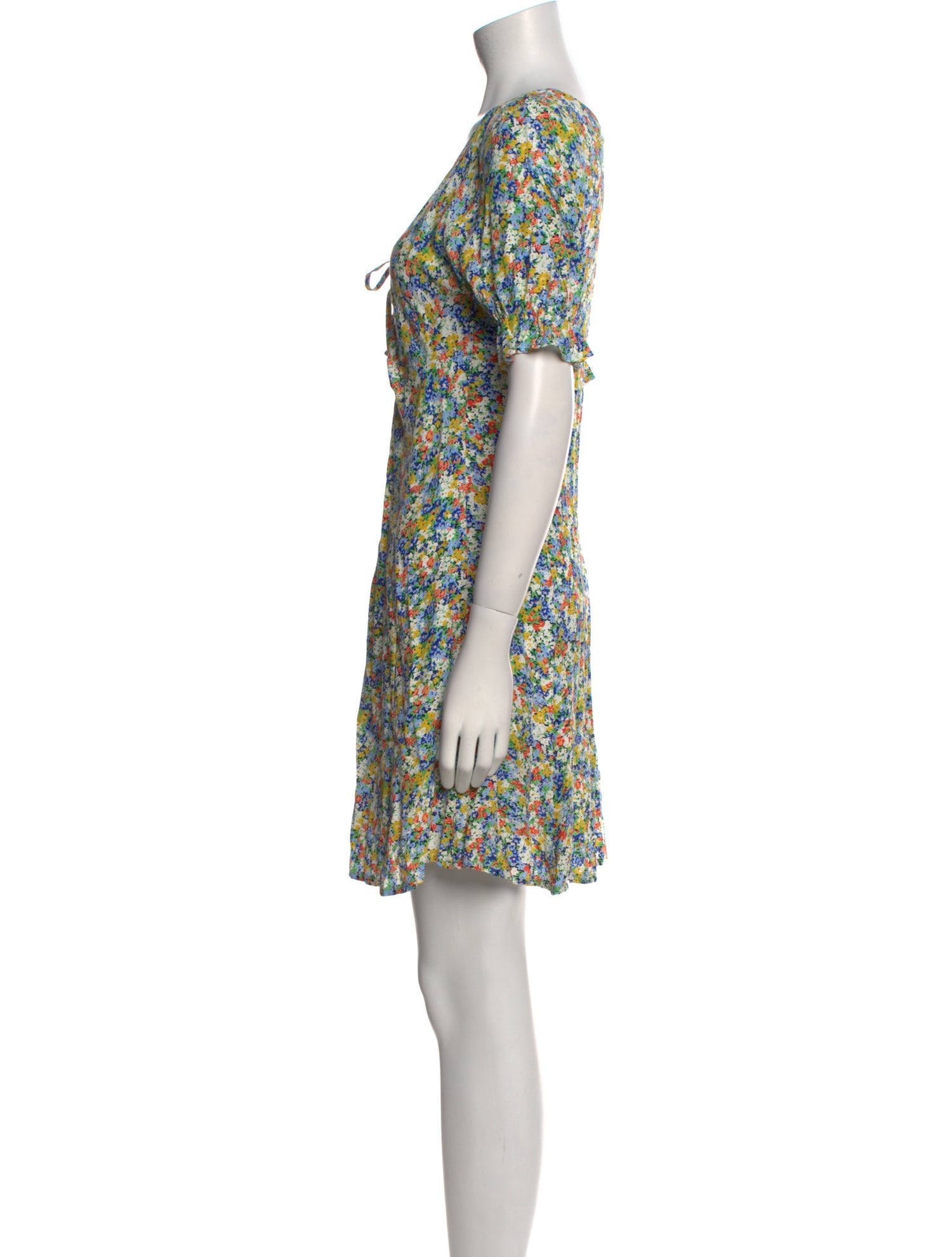 Faithfull The Brand Floral Print Mini Dress