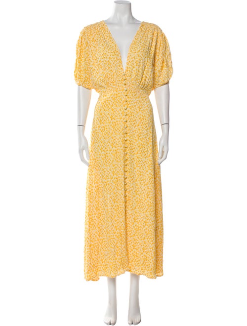 Faithfull The Brand Floral Print Long Dress