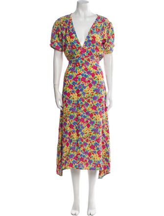 Faithfull The Brand Floral Print Long Dress