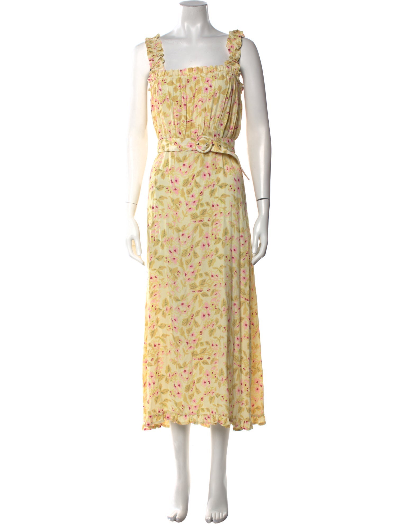Faithfull The Brand Floral Print Long Dress