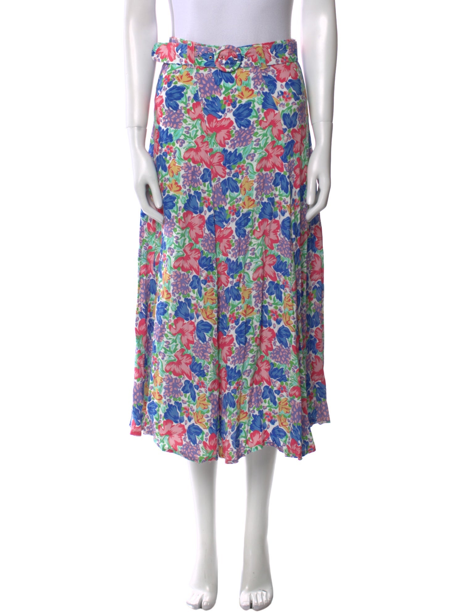 Faithfull The Brand Floral Print Midi Length Skirt