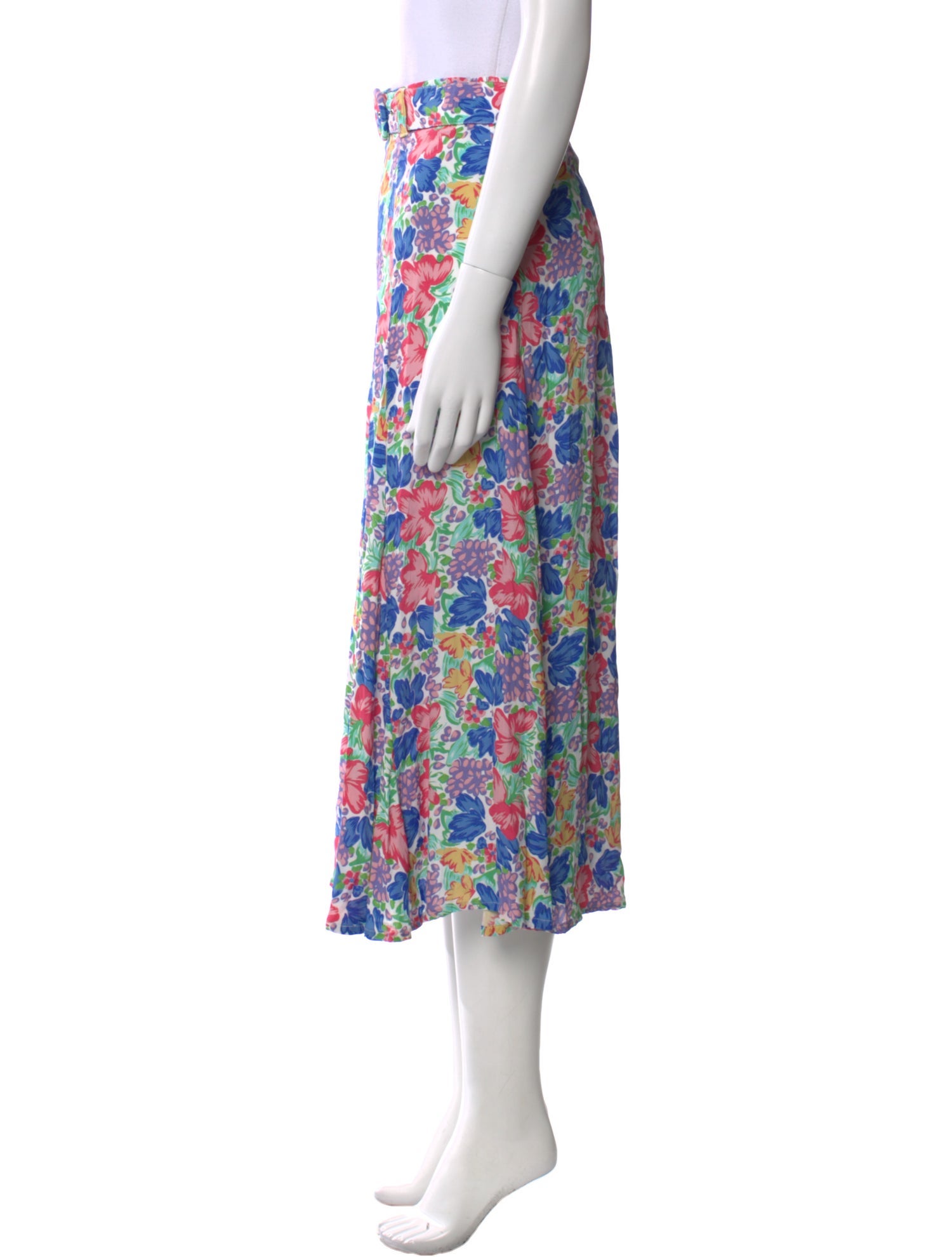 Faithfull The Brand Floral Print Midi Length Skirt