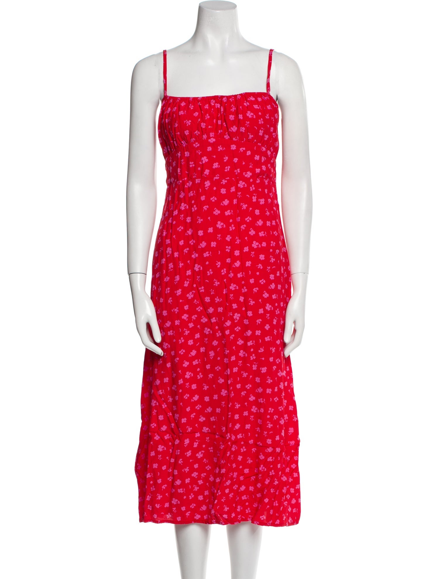 Faithfull The Brand Floral Print Midi Length Dress