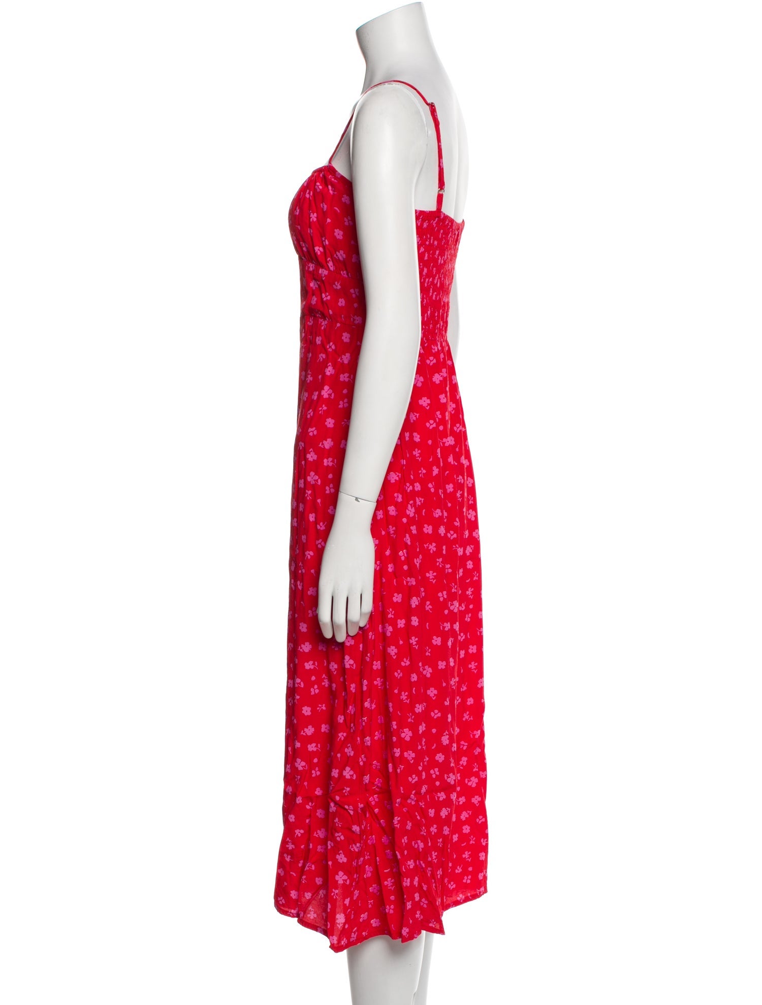 Faithfull The Brand Floral Print Midi Length Dress