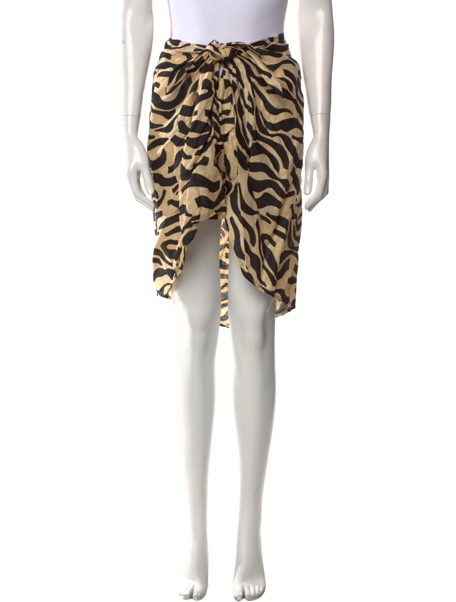 Faithfull The Brand Linen Knee-Length Skirt